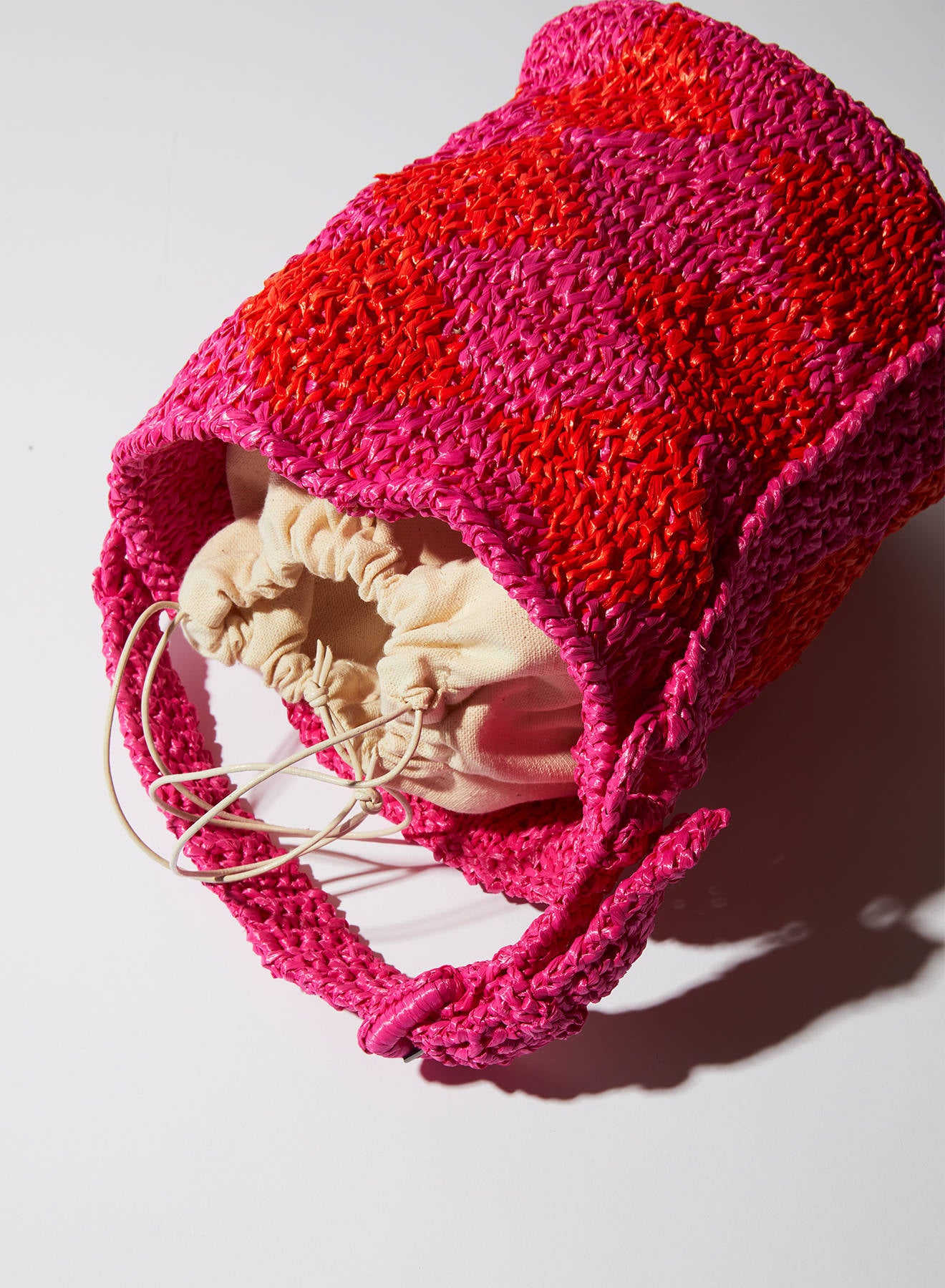 Maria la Rosa Ottawa Mini Bucket Tasche Natural Raffia