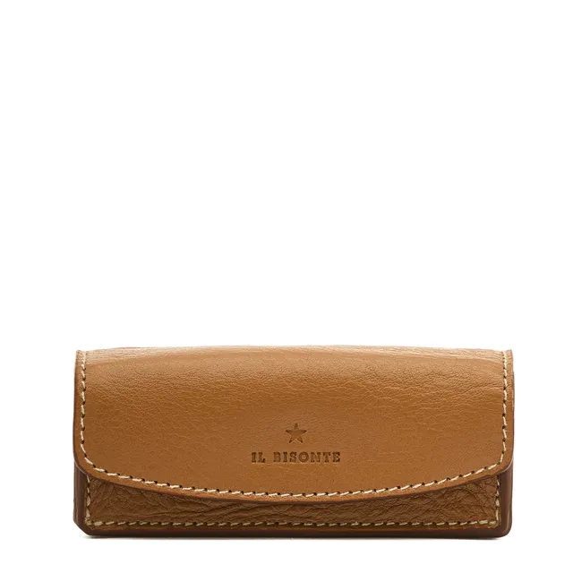 Il Bisonte Musa Lippenstiftetui Leder gianduia Spiegel