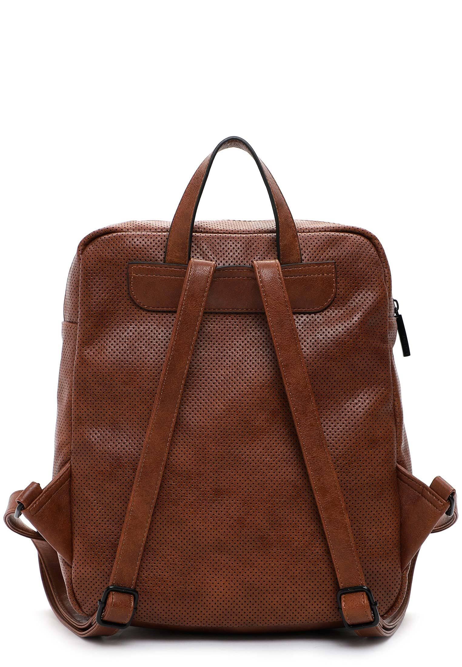 SURI FREY Celly Backpack Rucksack cognac perforiert