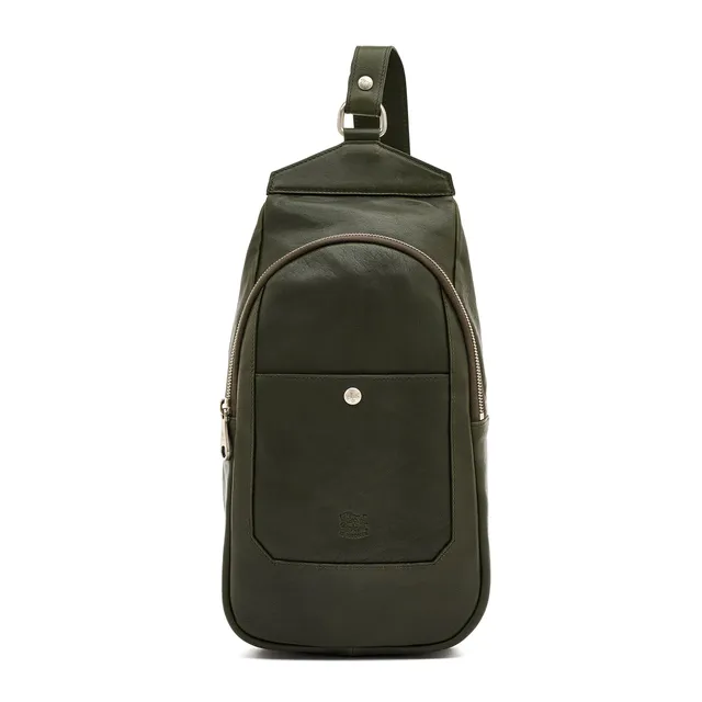 Il Bisonte Cosimo Rucksack Vollleder bosco