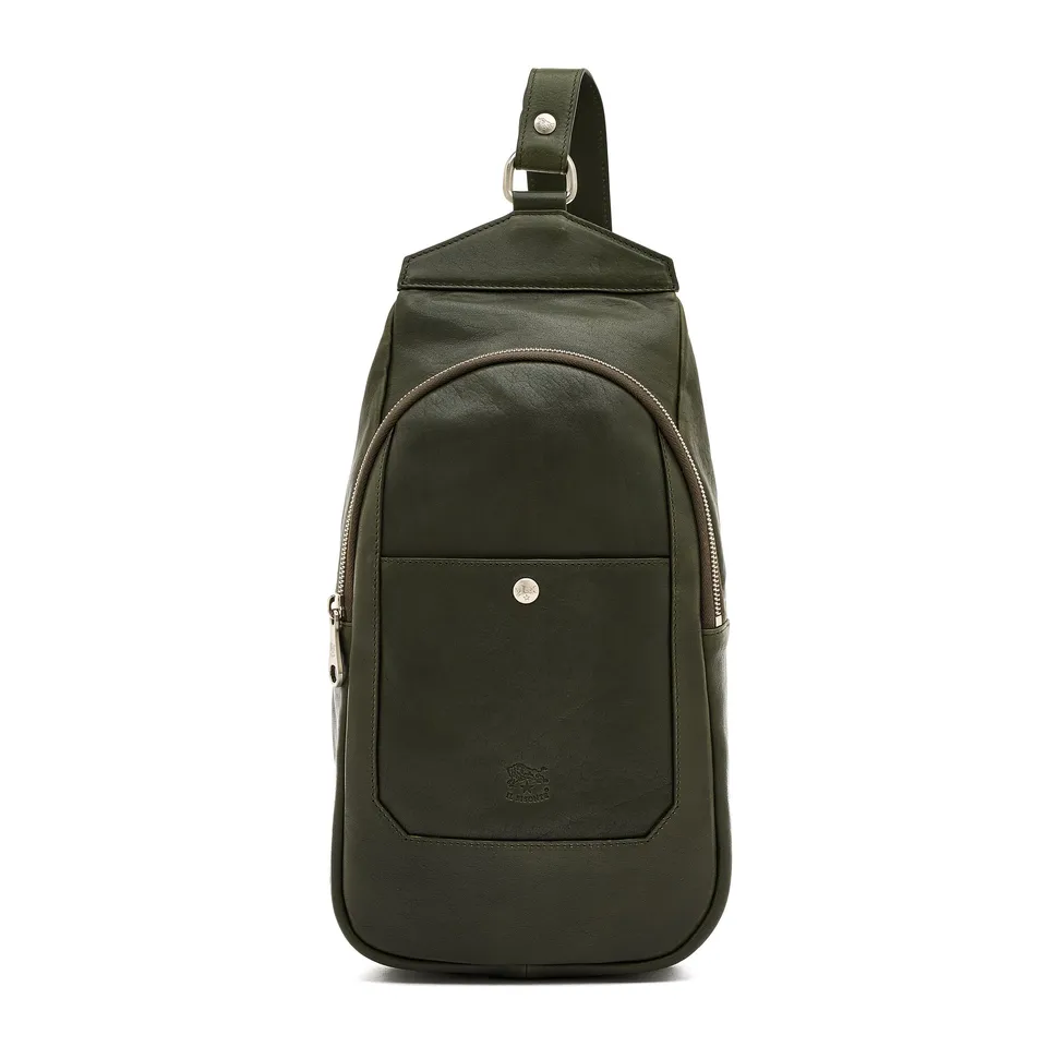 Il Bisonte Cosimo Rucksack Vollleder bosco