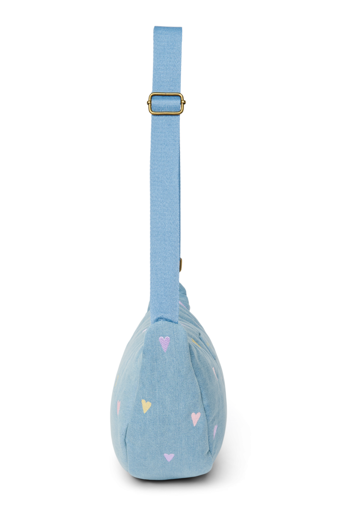 Studio Noos Denim Bauchtasche Light Blue Hearts verstellbar
