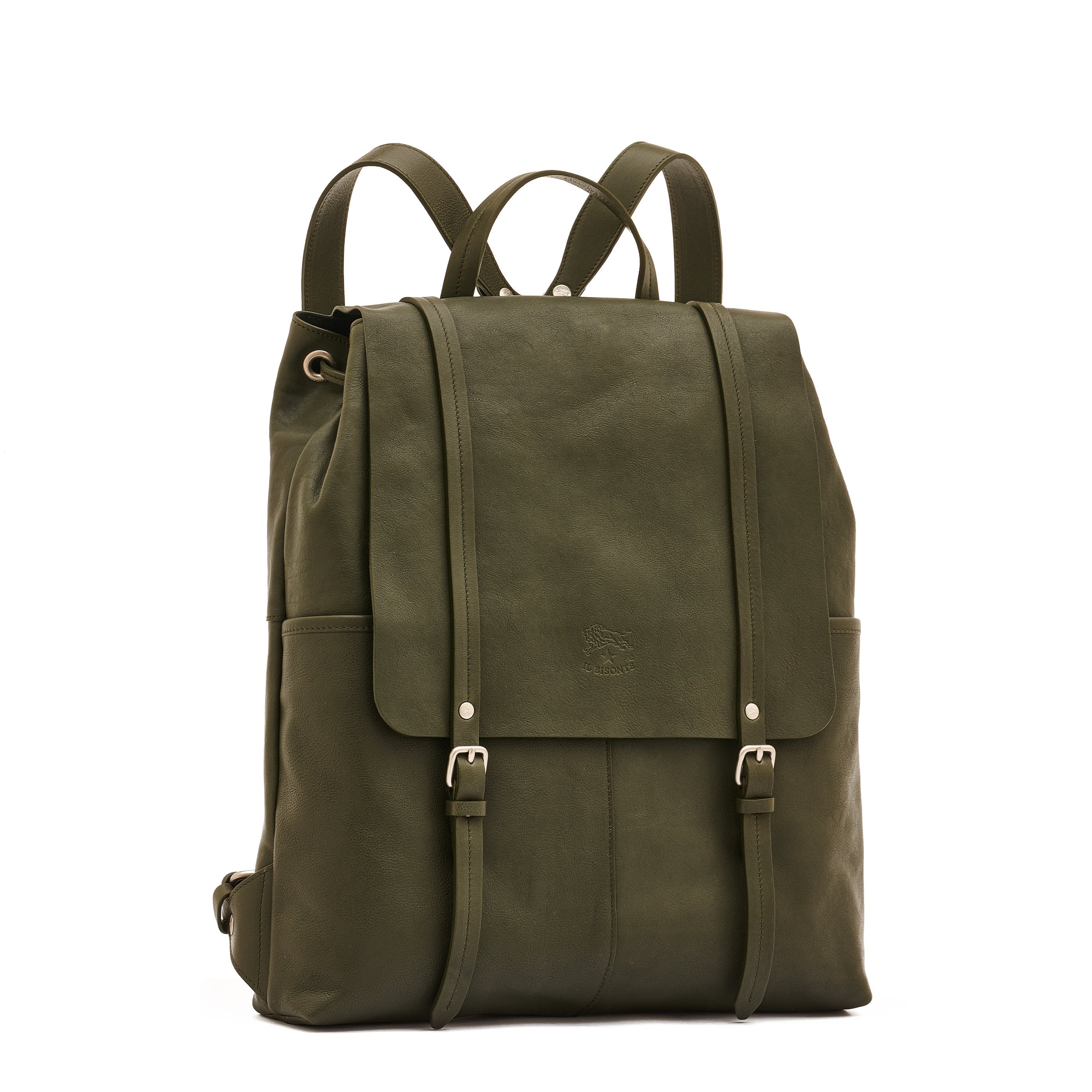 Il Bisonte Trappola Rucksack Vollleder Bosco