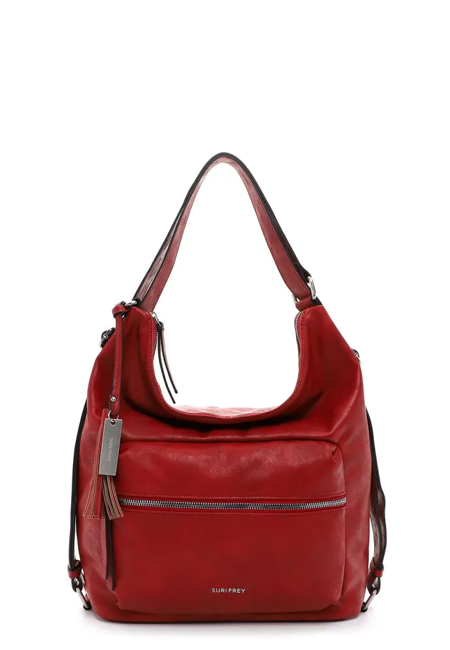 SURI FREY Carly Rucksack Rot 2-in-1 Umhängetasche