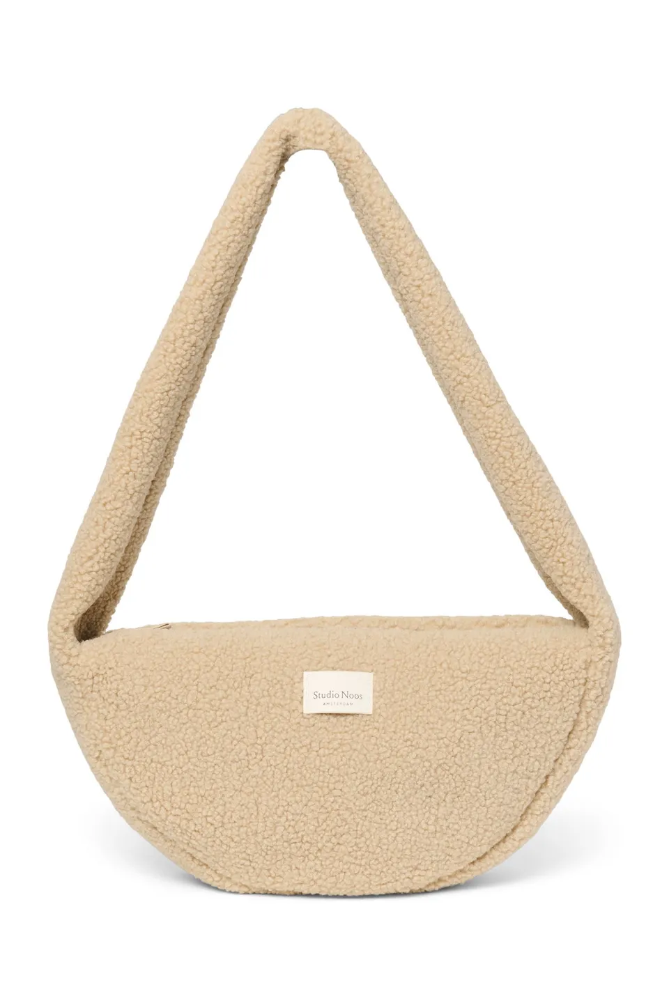 Studio Noos Teddy Mini Cross Body Bag Umhängetasche Ecru Plüsch