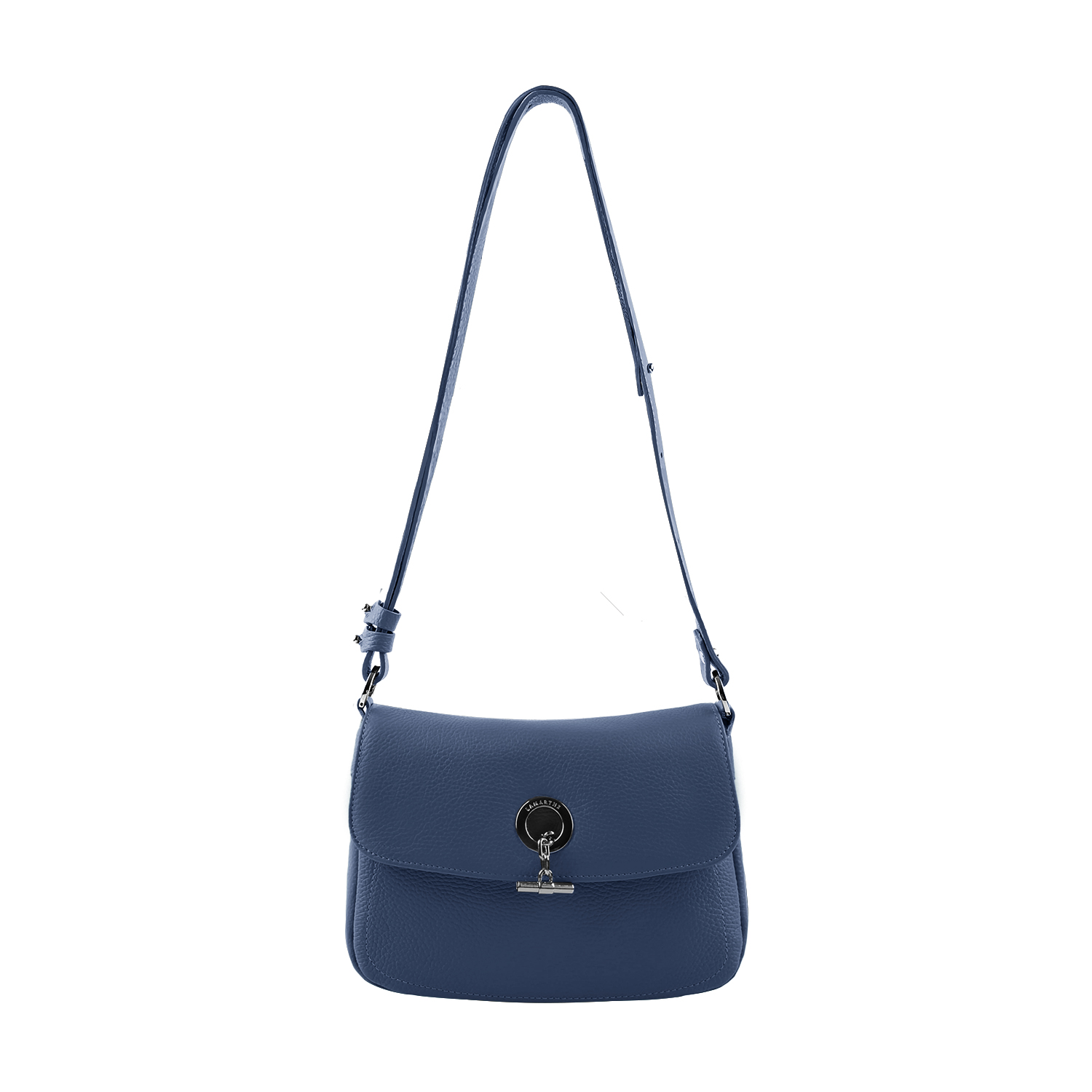 Lamarthe Paris Umhängetasche Navy Vollleder