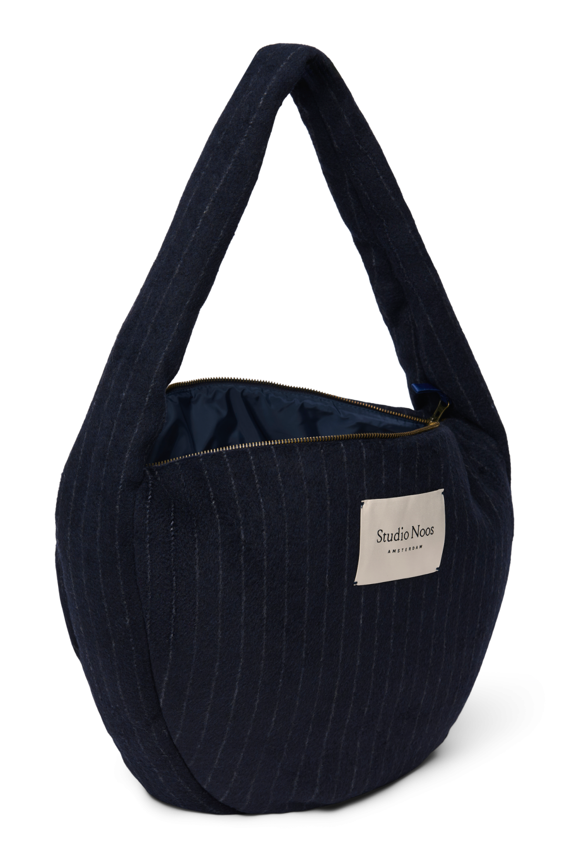 Studio Noos Flannel Chalkstripe Cross Body Umhängetasche Dunkelblau 13 Zoll