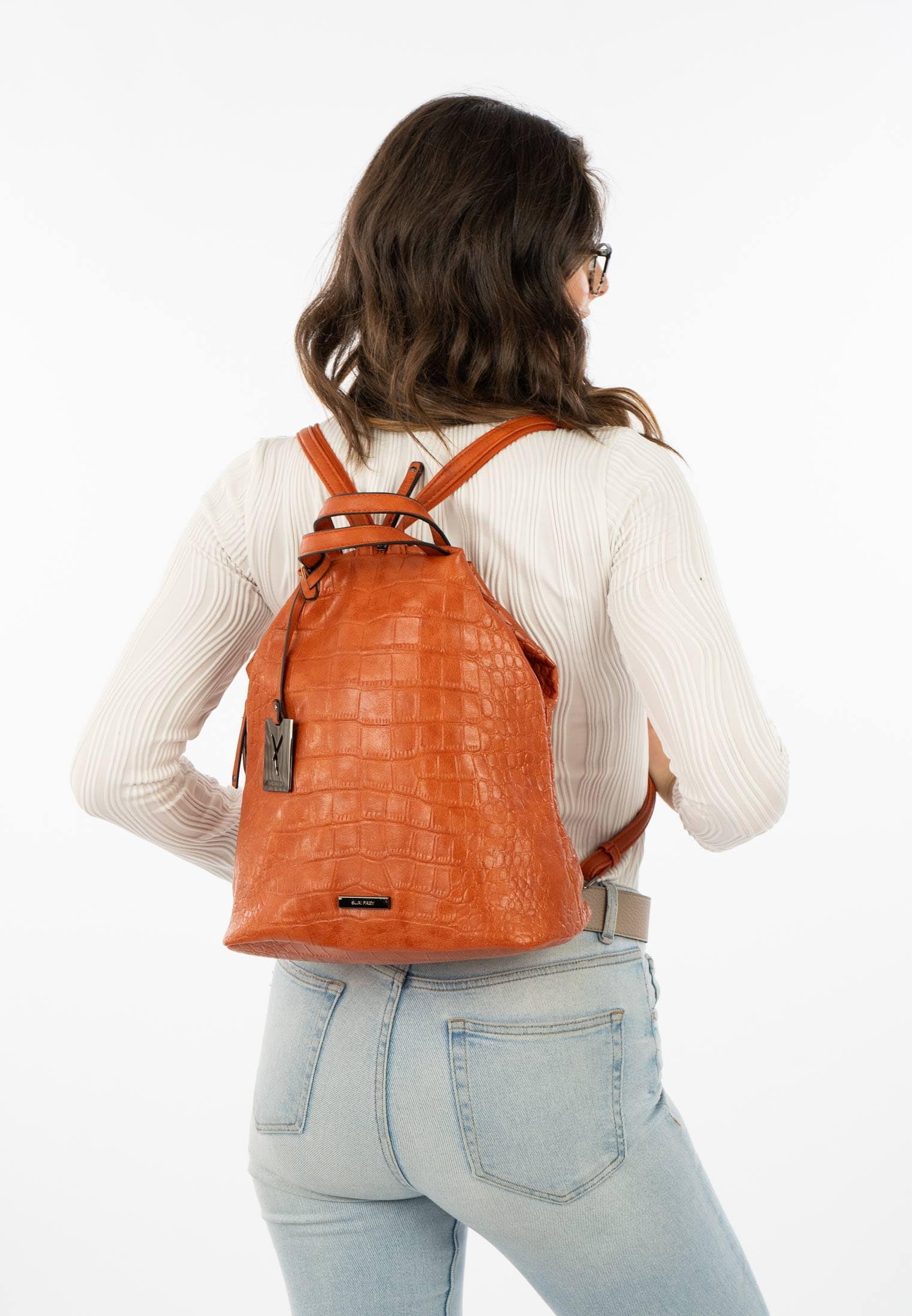SURI FREY Hadley Backpack Rucksack Rust Reptil