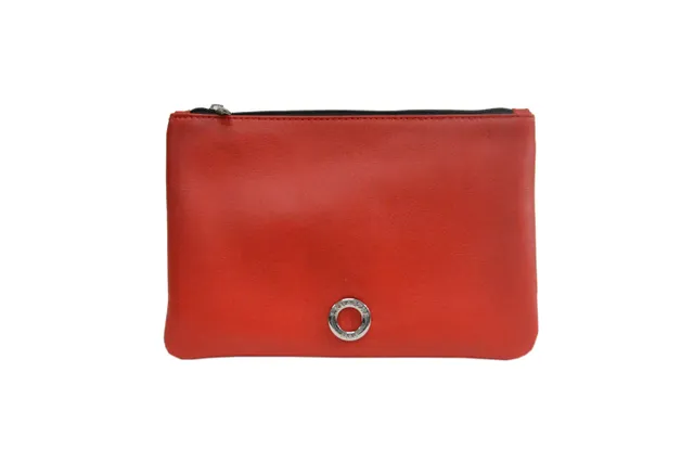 Lamarthe Rive RIV103 Pochette Leder Rot Reiverschluss