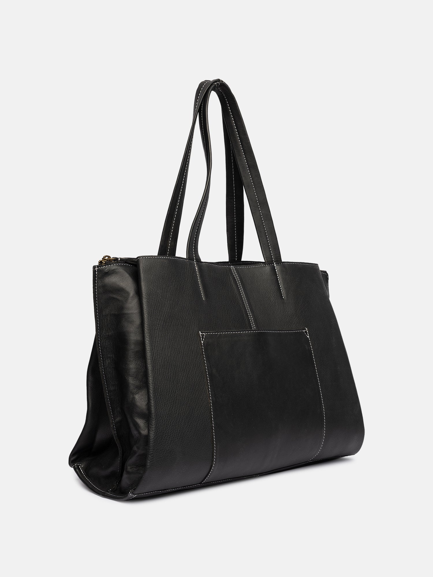RE:DESIGNED Eliana Arbeitstasche Schwarz Vollleder