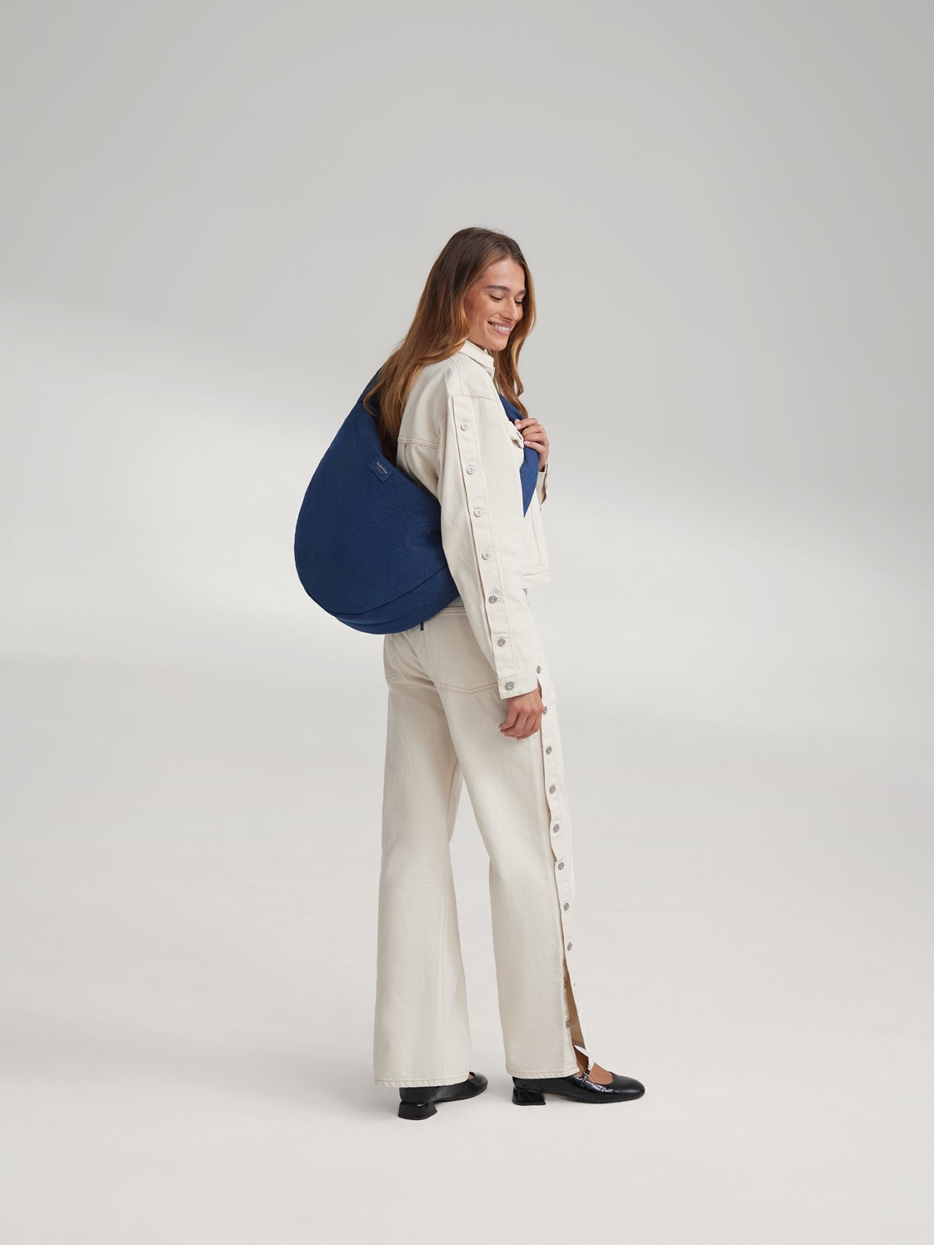 Studio Noos Denim Cross Body Umhängetasche Dunkelblau gepolstert