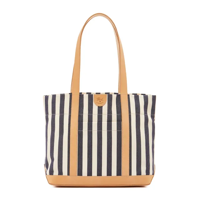 Il Bisonte Schultertasche Multicolor Stoff gestreift