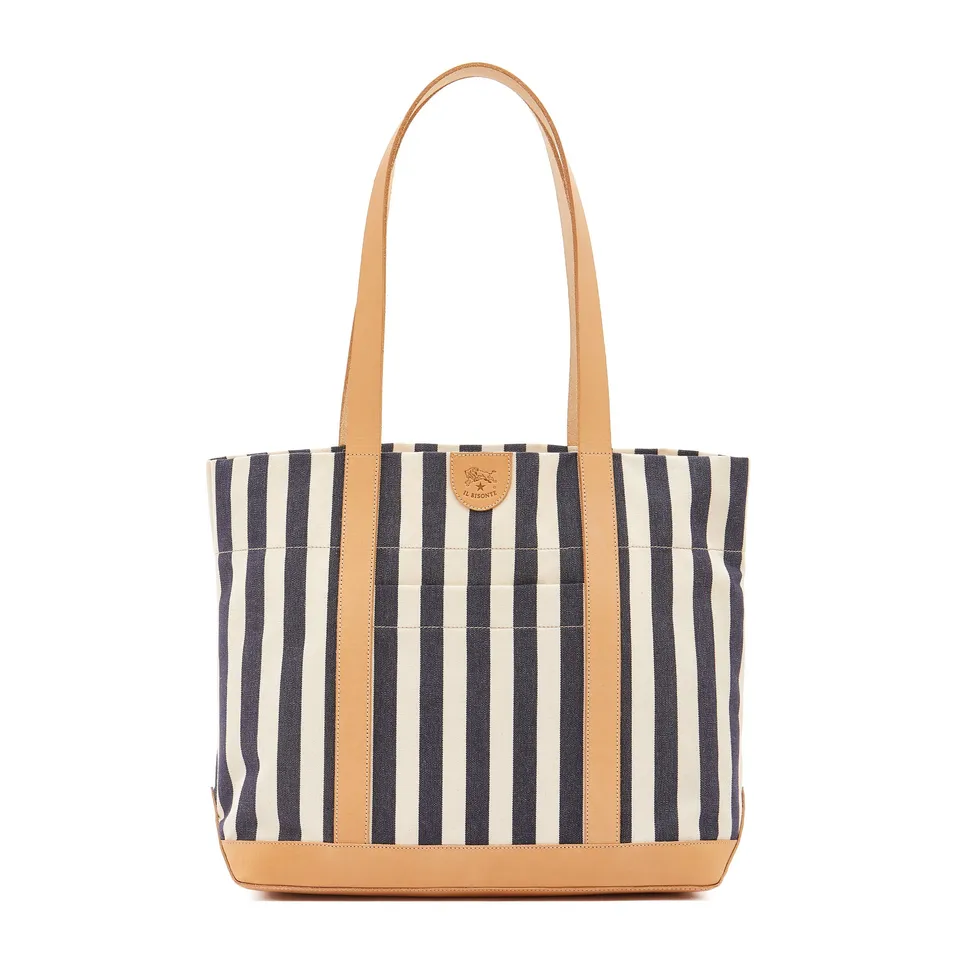Il Bisonte Schultertasche Multicolor Stoff gestreift