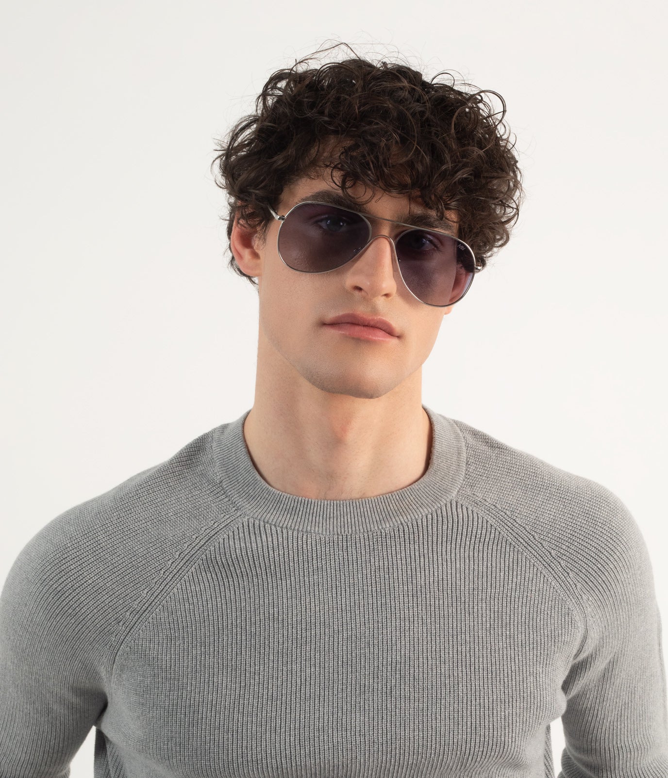 Matt & Nat Kai Aviator Sonnenbrille Schwarz polarisiert