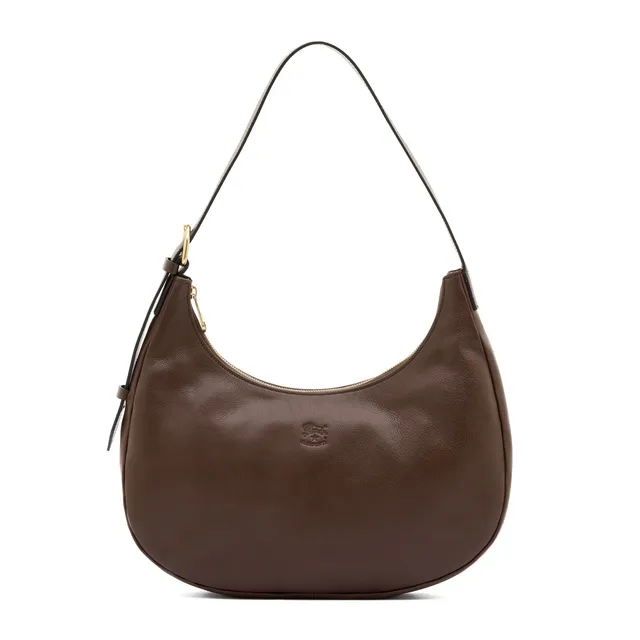 Il Bisonte Belcanto Schultertasche Vollleder Tabakbraun