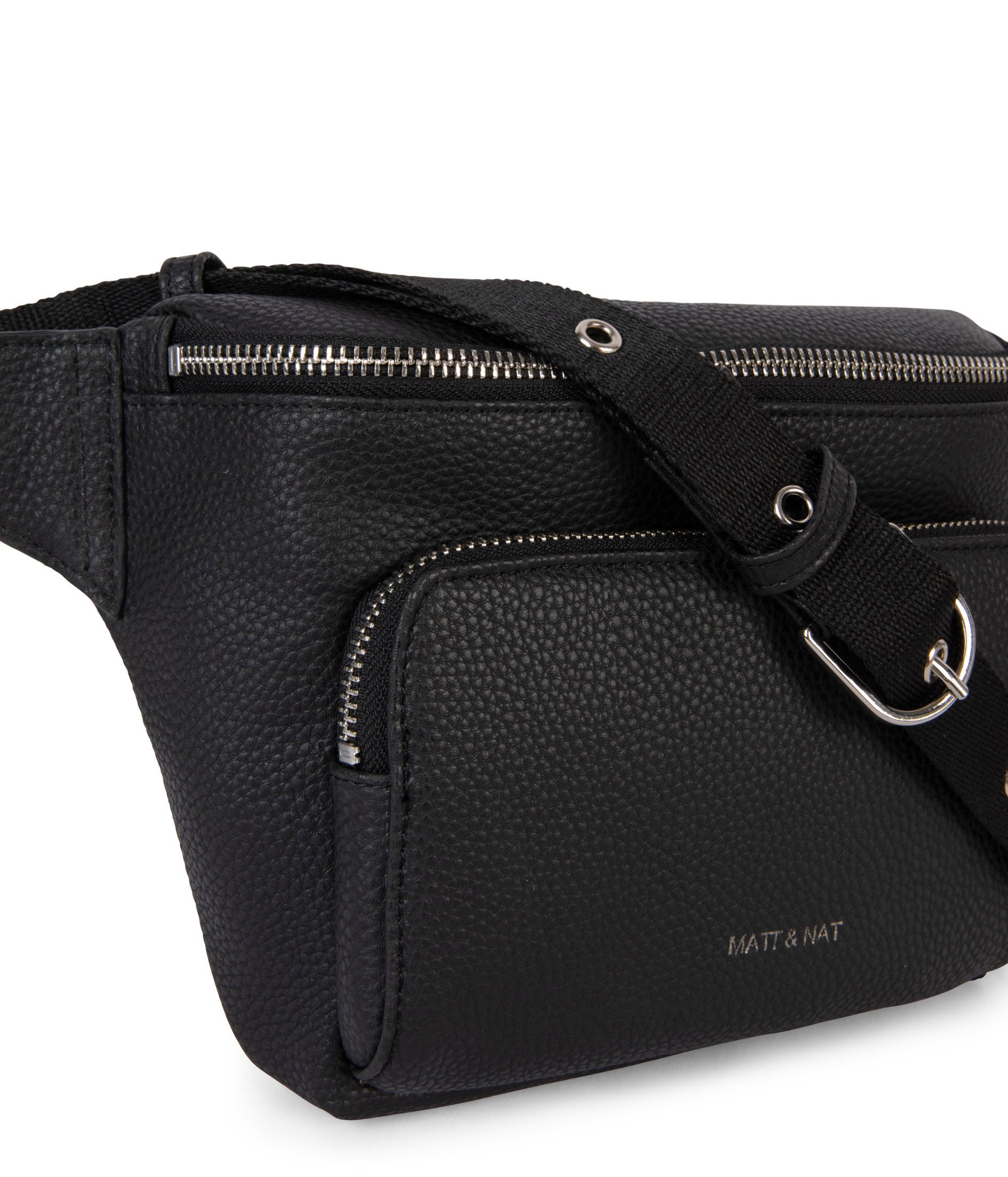 Matt & Nat Grain Kora Gürteltasche Schwarz vegan