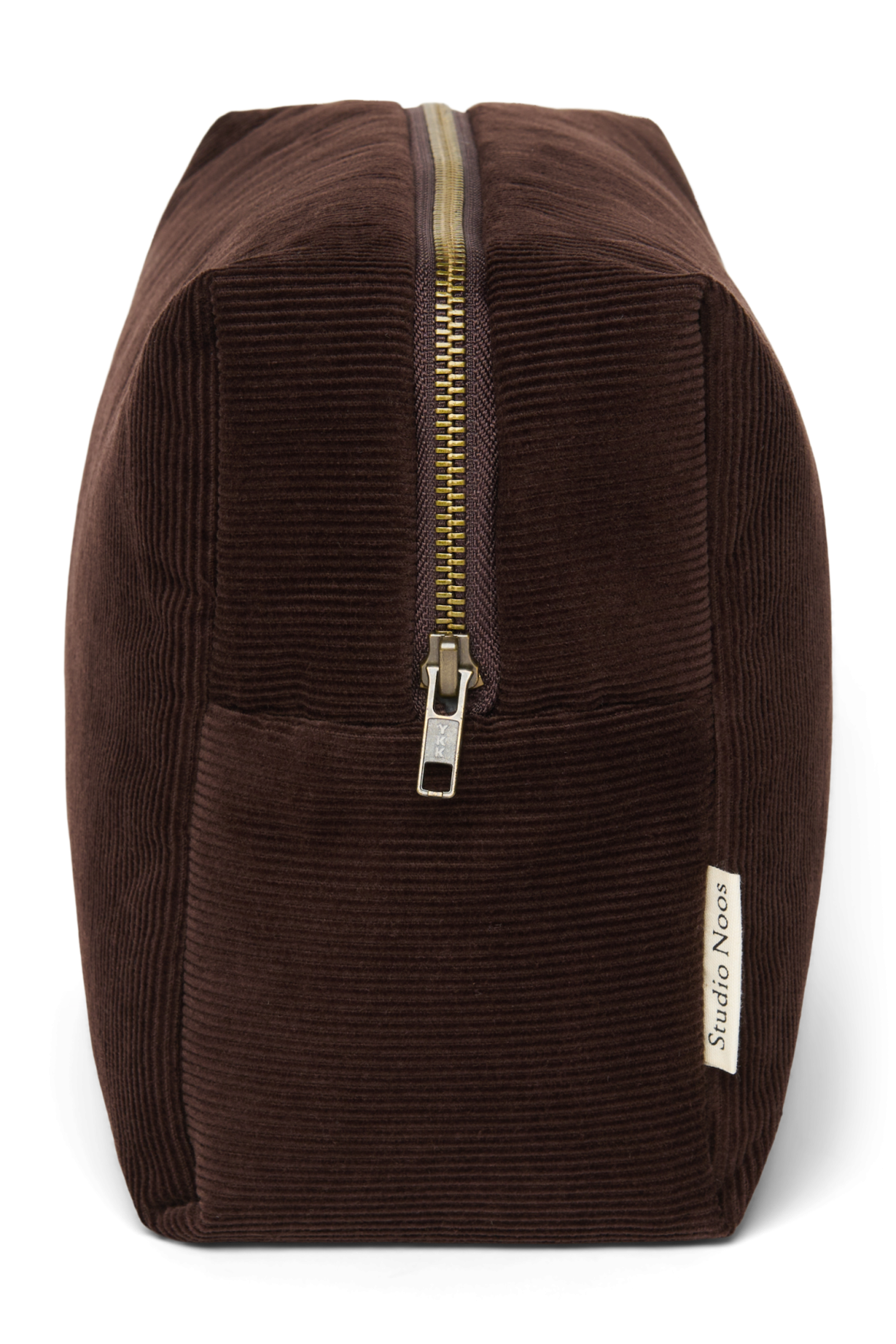 Studio Noos Rib Puffy Kulturtasche Dunkelbraun