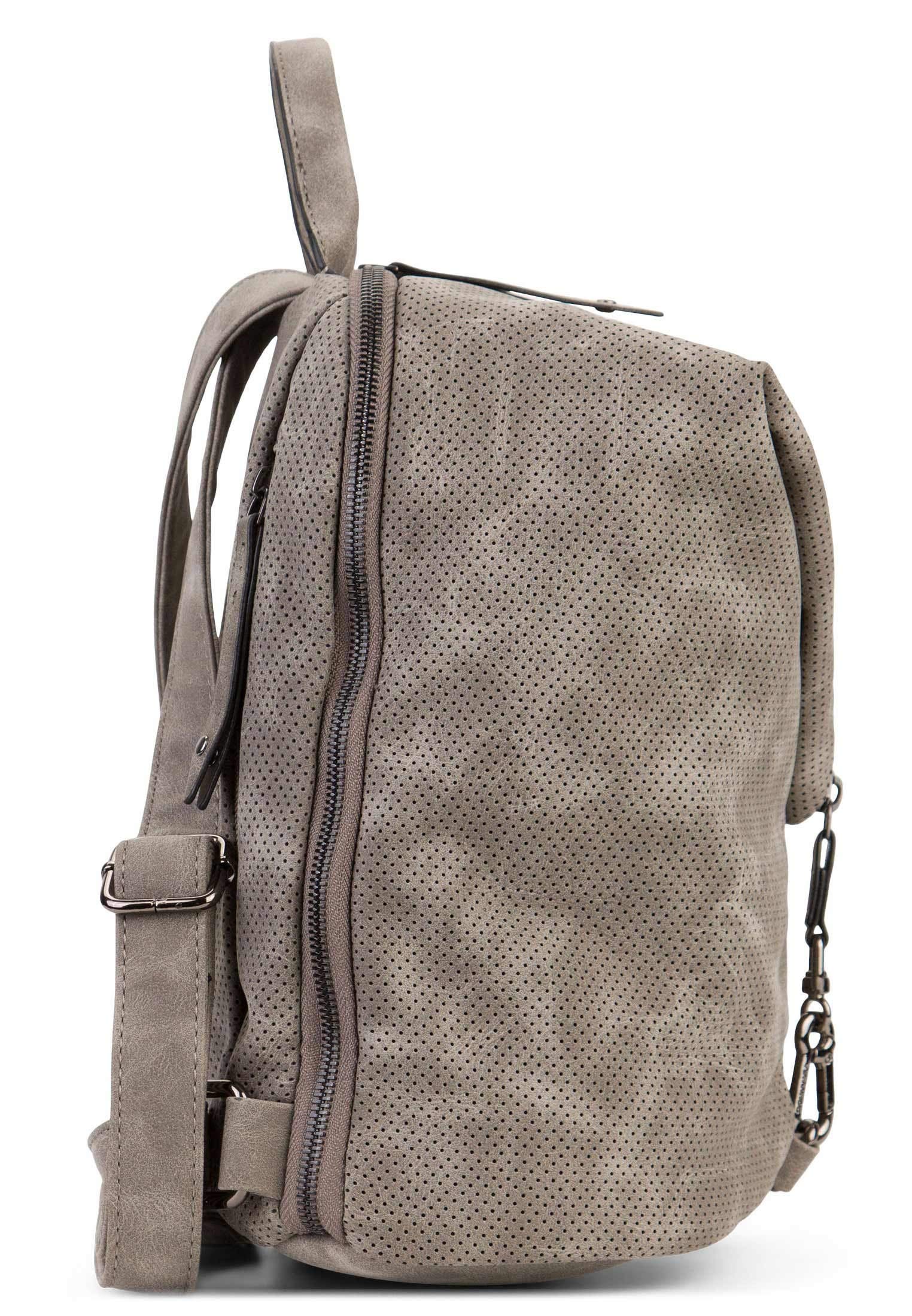 SURI FREY Romy Basic City Rucksack M Dunkelgrau Vegan
