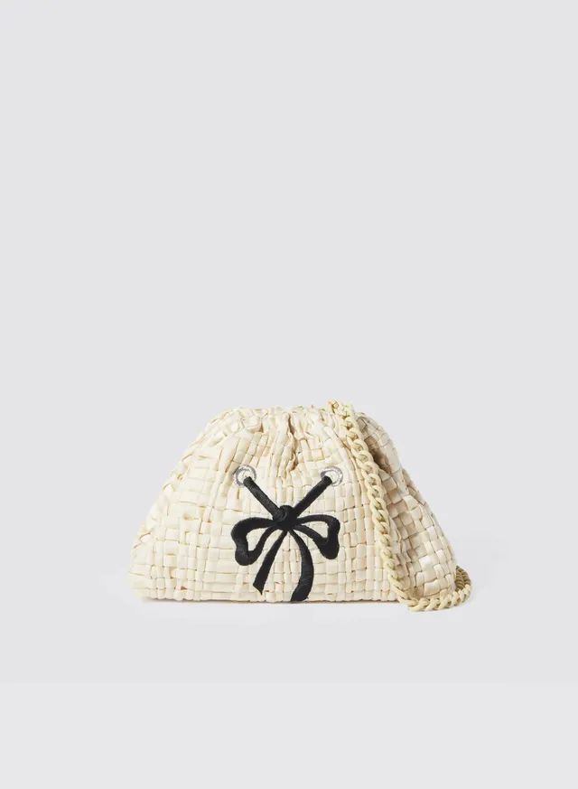 Maria la Rosa Ivy WBW26.35 Clutch Off White Schleife