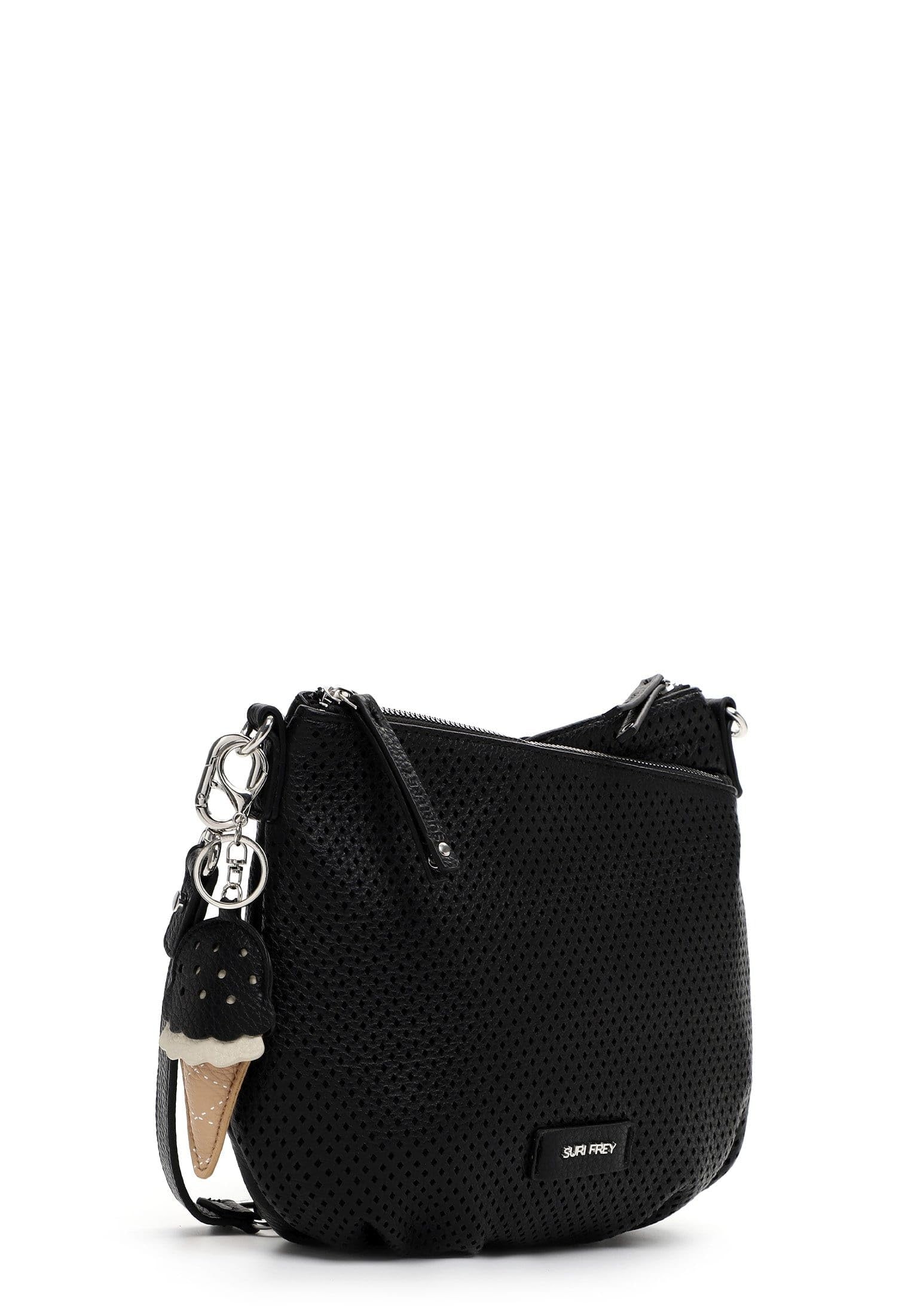SURI FREY Cilly Crossover Bag Umhängetasche schwarz 2-Fach
