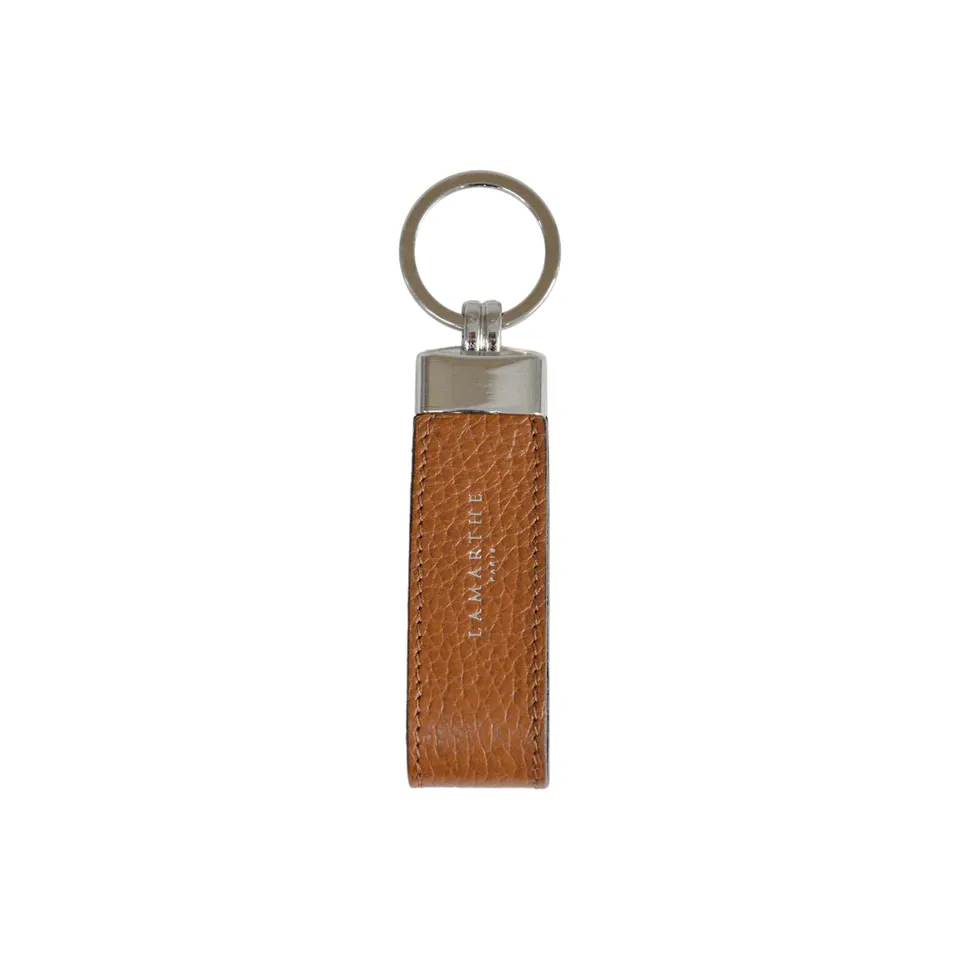 Lamarthe Charms Schlüsselanhänger Leder Cognac 9cm