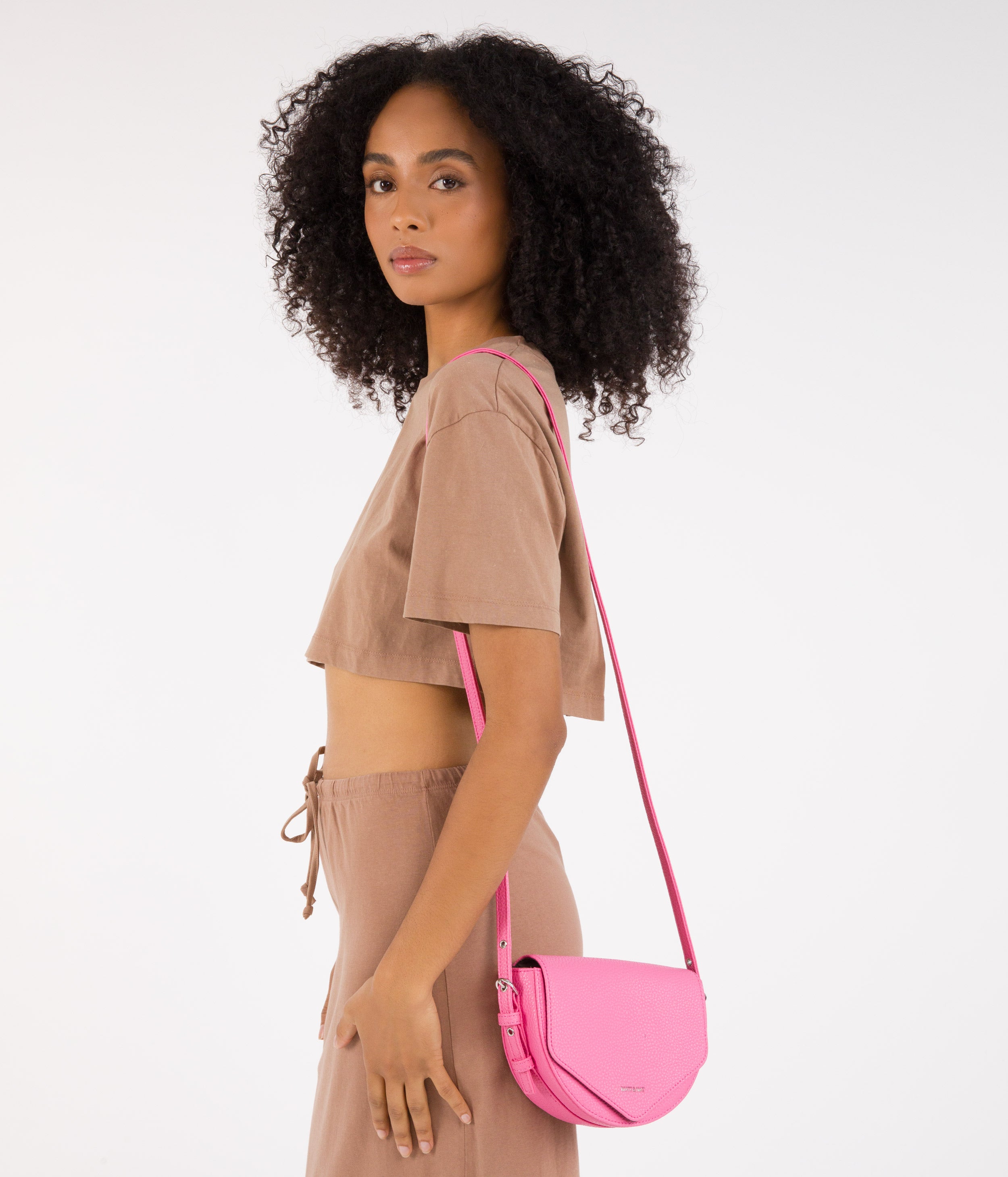 Matt & Nat Purity Twill Satteltasche schwarz vegan