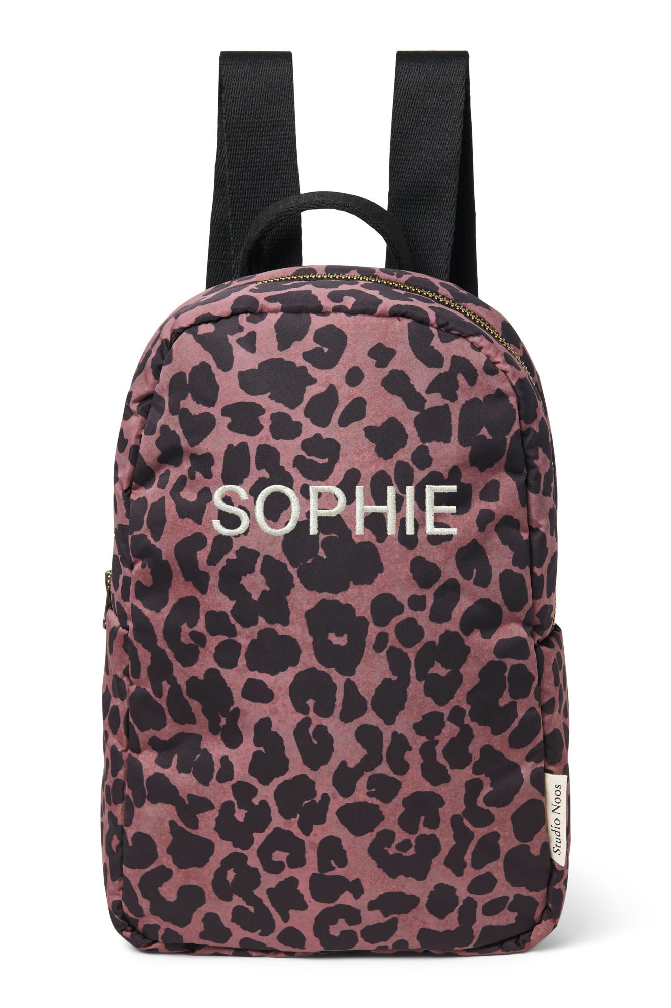 Studio Noos Puffy Mini Backpack Red Leopard Rucksack