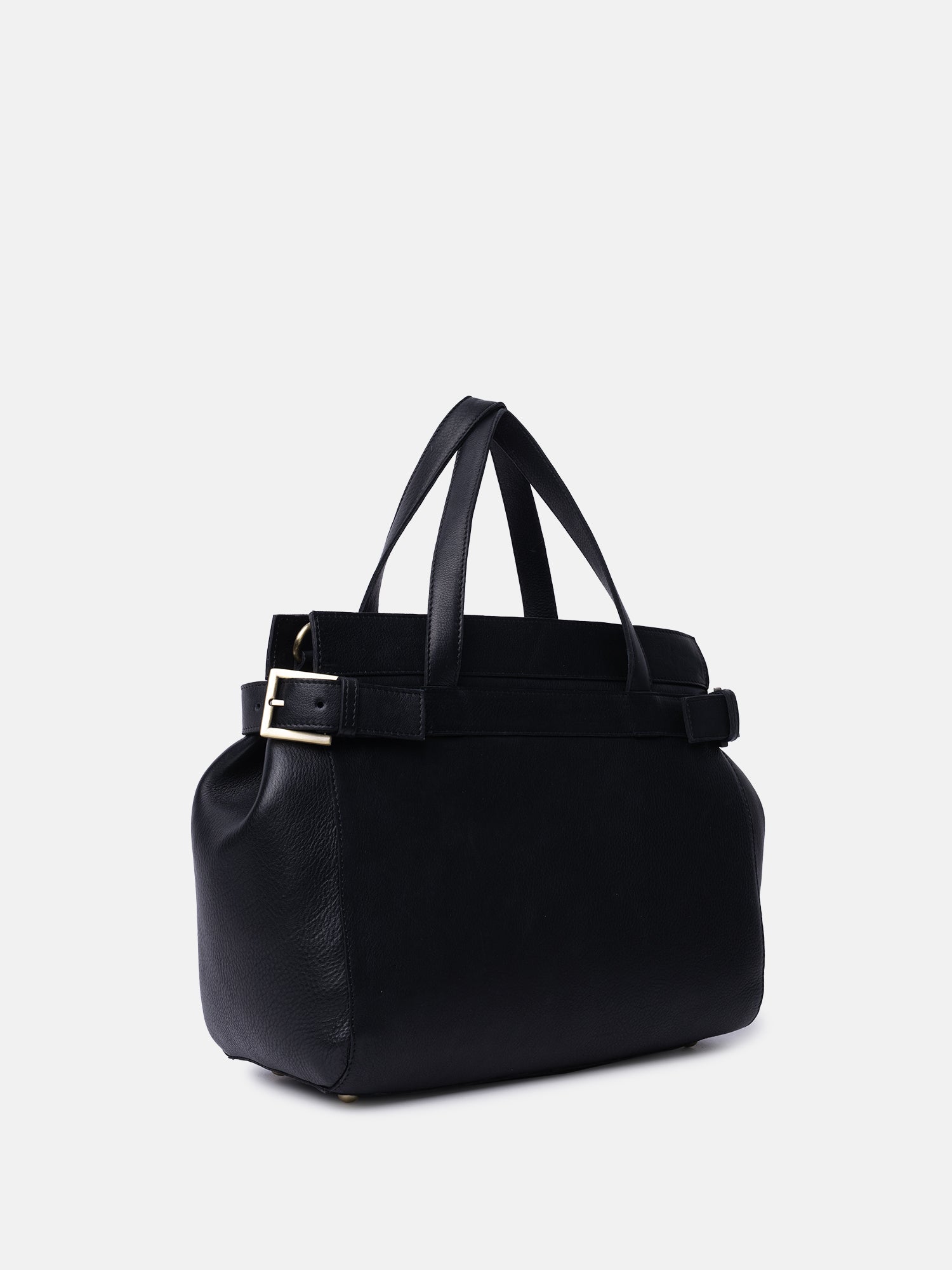 RE:DESIGNED Siri Small 6660 Handtasche Schwarz Vollleder