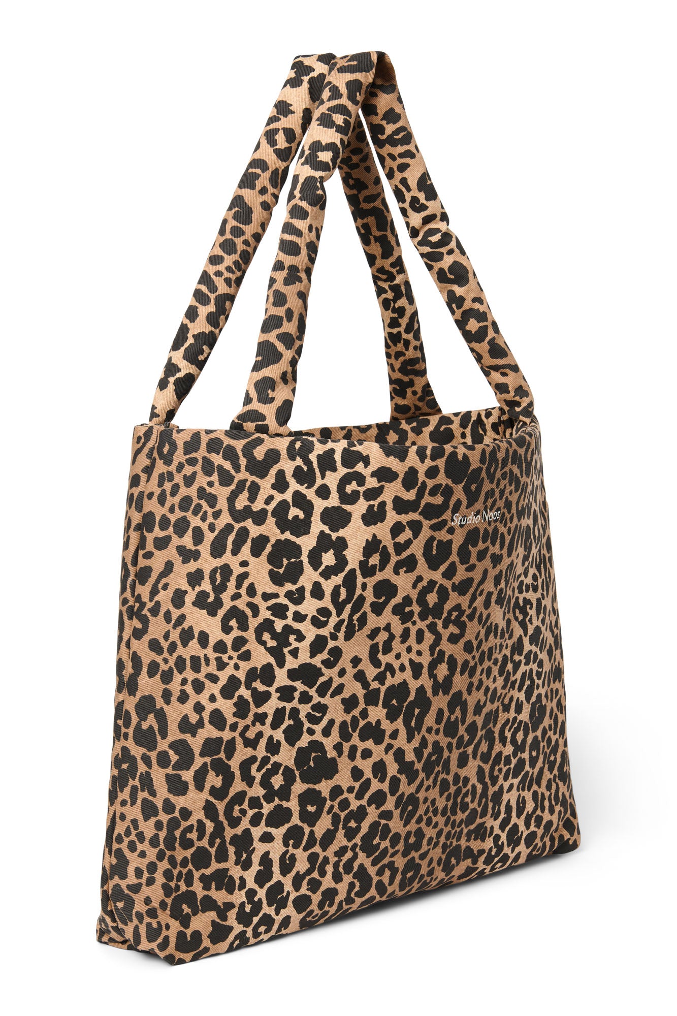 Studio Noos Cotton Mom Bag Shopper Braun Leopard Baumwolle