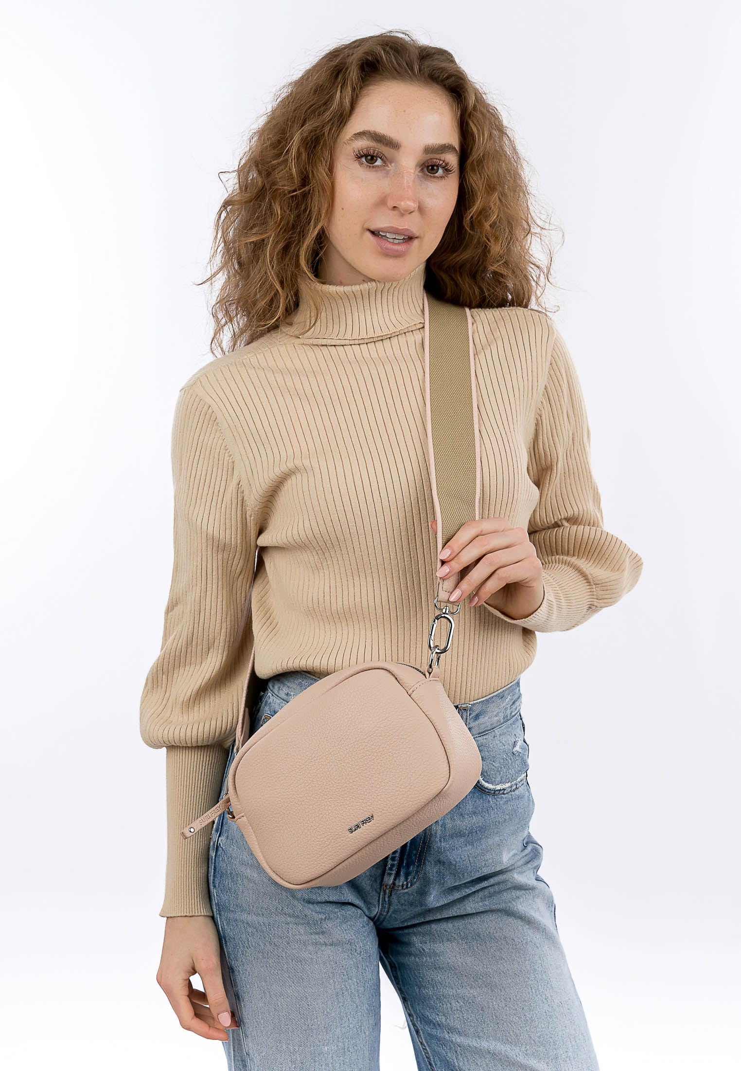 SURI FREY Hanny Shoulderbag with Zipper Pink Salt rosa