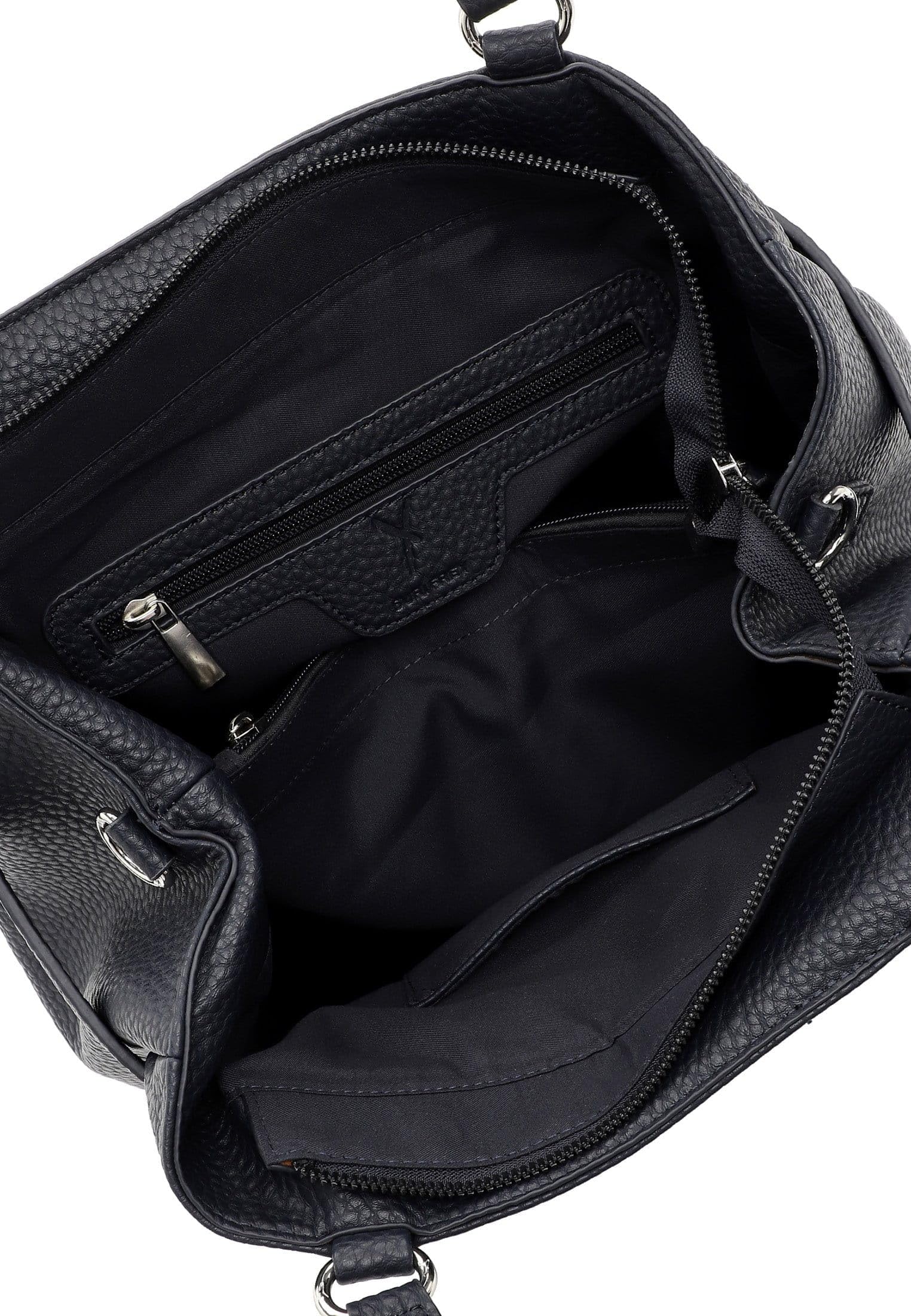 SURI FREY Leony Cityshopper M Handtasche Blau genarbt