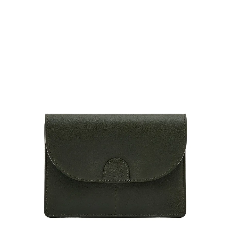 Il Bisonte 1990 Bustina Herren Etui Leder waldgrün