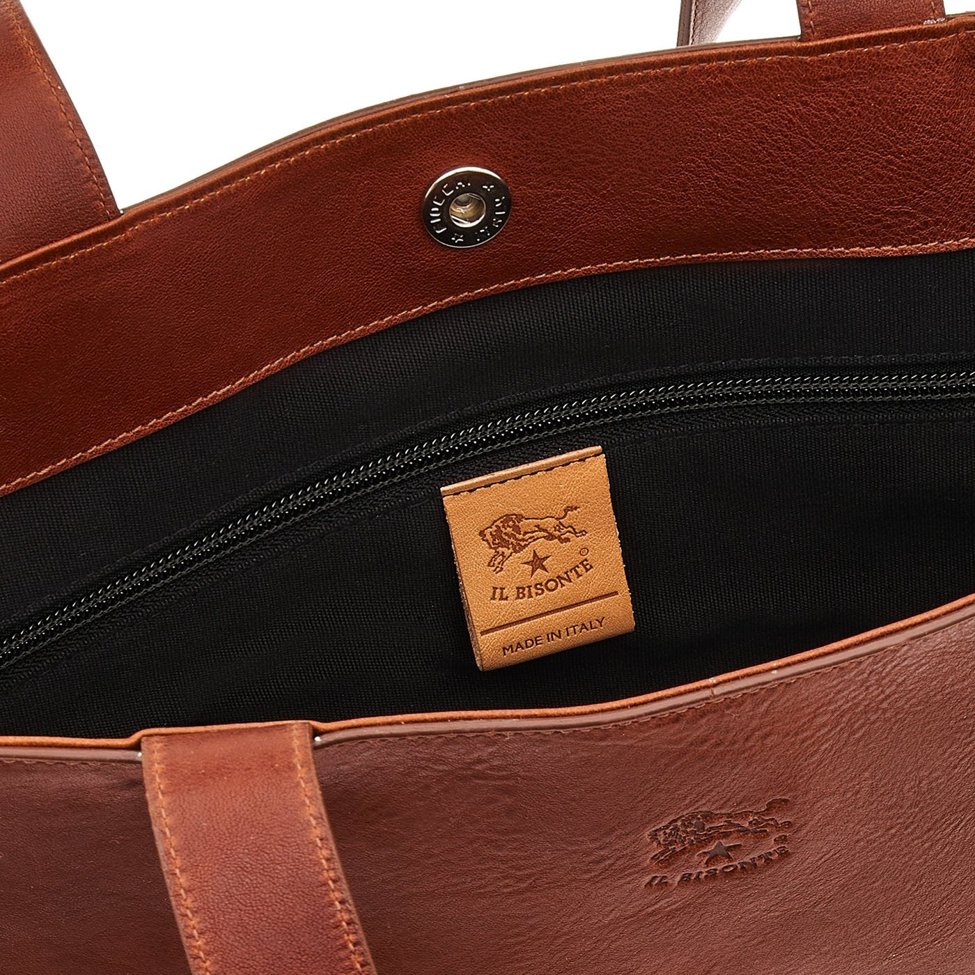 Il Bisonte Oriuolo Shopper Vollleder sepia