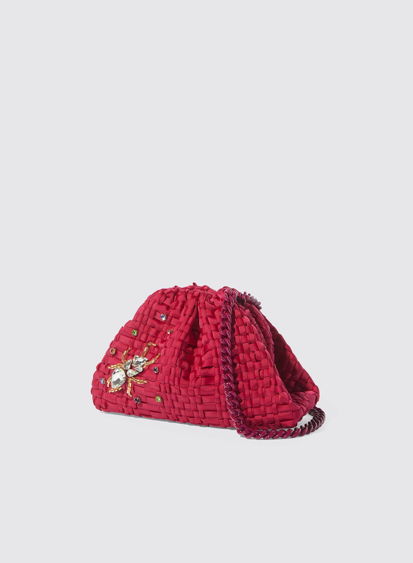 Maria la Rosa Scarabea WBS26.02.1 Mini Clutch Magenta
