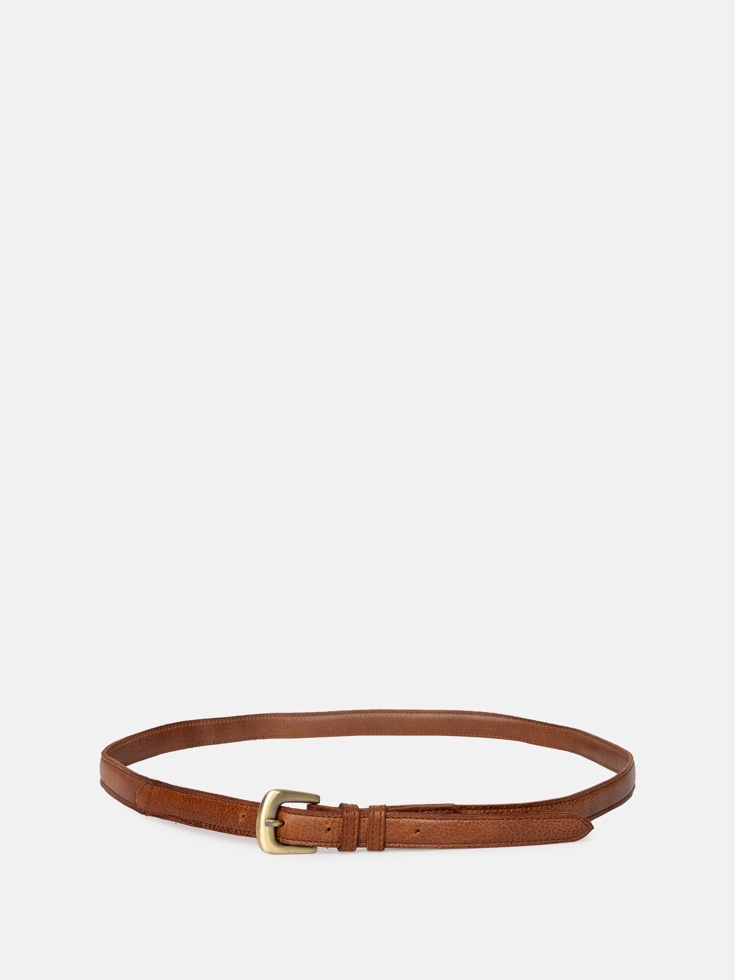 RE:DESIGNED Maya Ledergürtel Walnut Vollleder