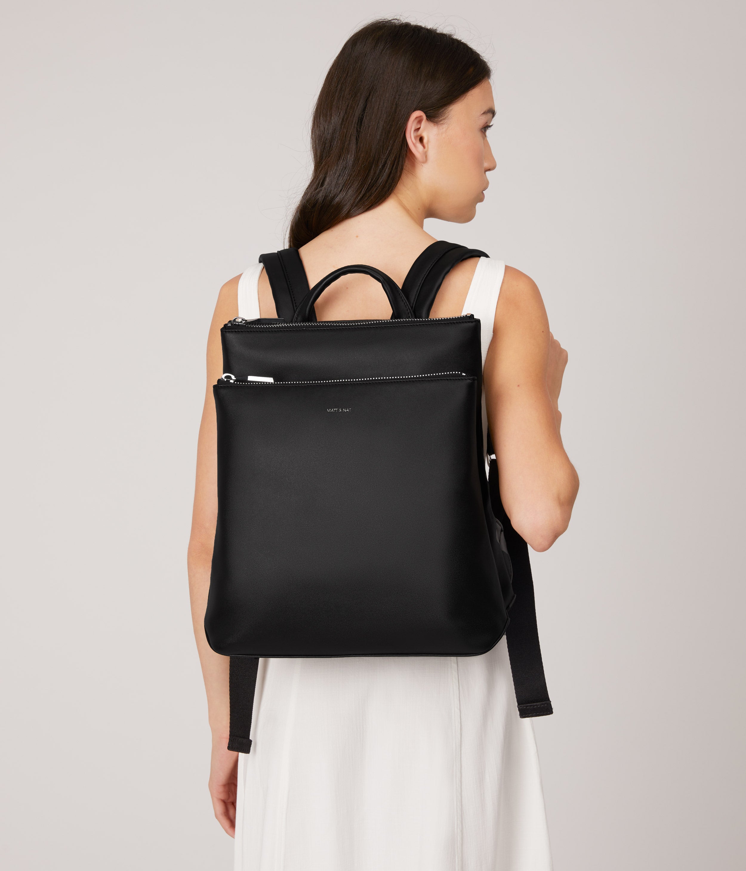 Matt & Nat Nara Loom Rucksack Laptop Schwarz 13 Zoll
