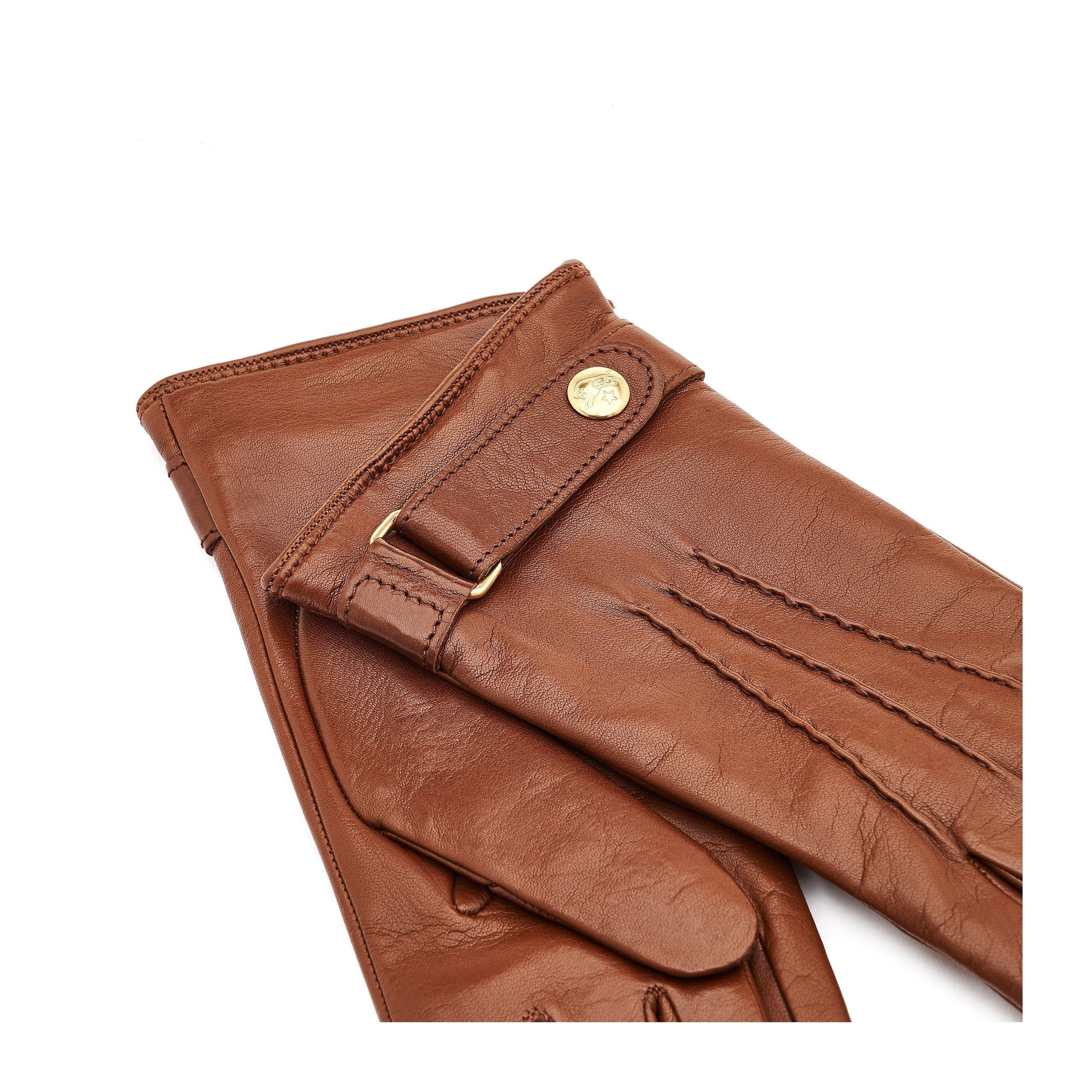 Il Bisonte Gloves Lederhandschuhe Damen Braun