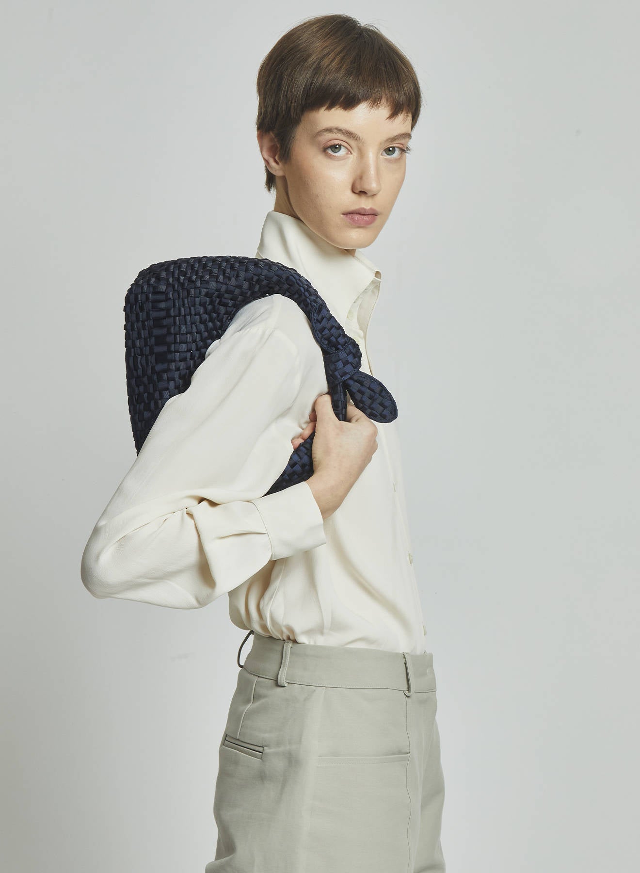 Maria la Rosa Rebirth Bow Bag Handtasche gewebt OS