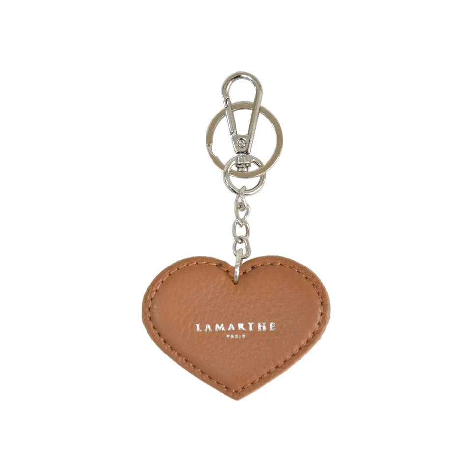 Lamarthe Cupidon Charms Schlüsselanhänger Cognac Vollleder