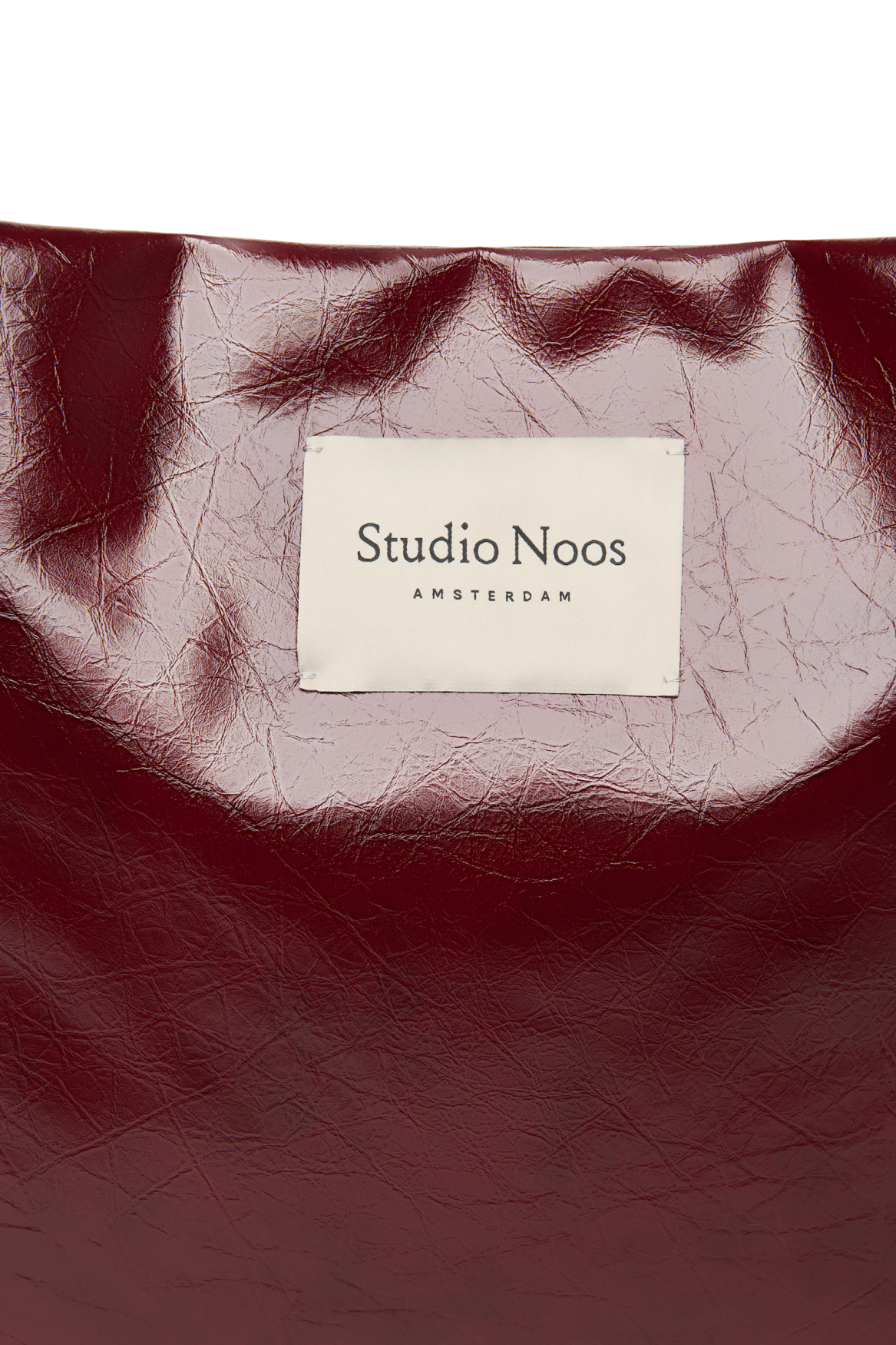 Studio Noos Vegan Mom Bag Shopper Burgundy Kunstleder