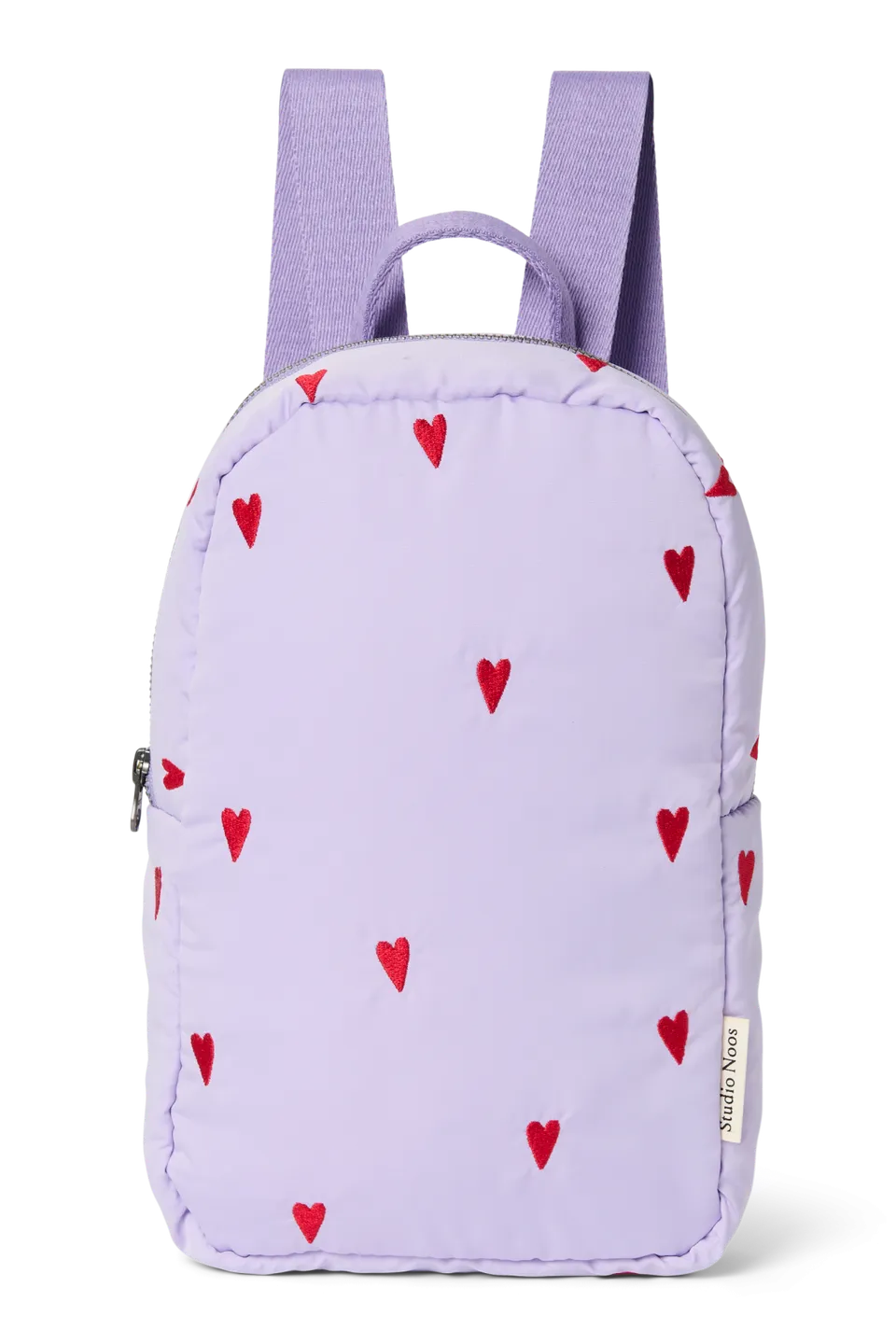 Studio Noos Puffy Mini Rucksack Lila Herzen