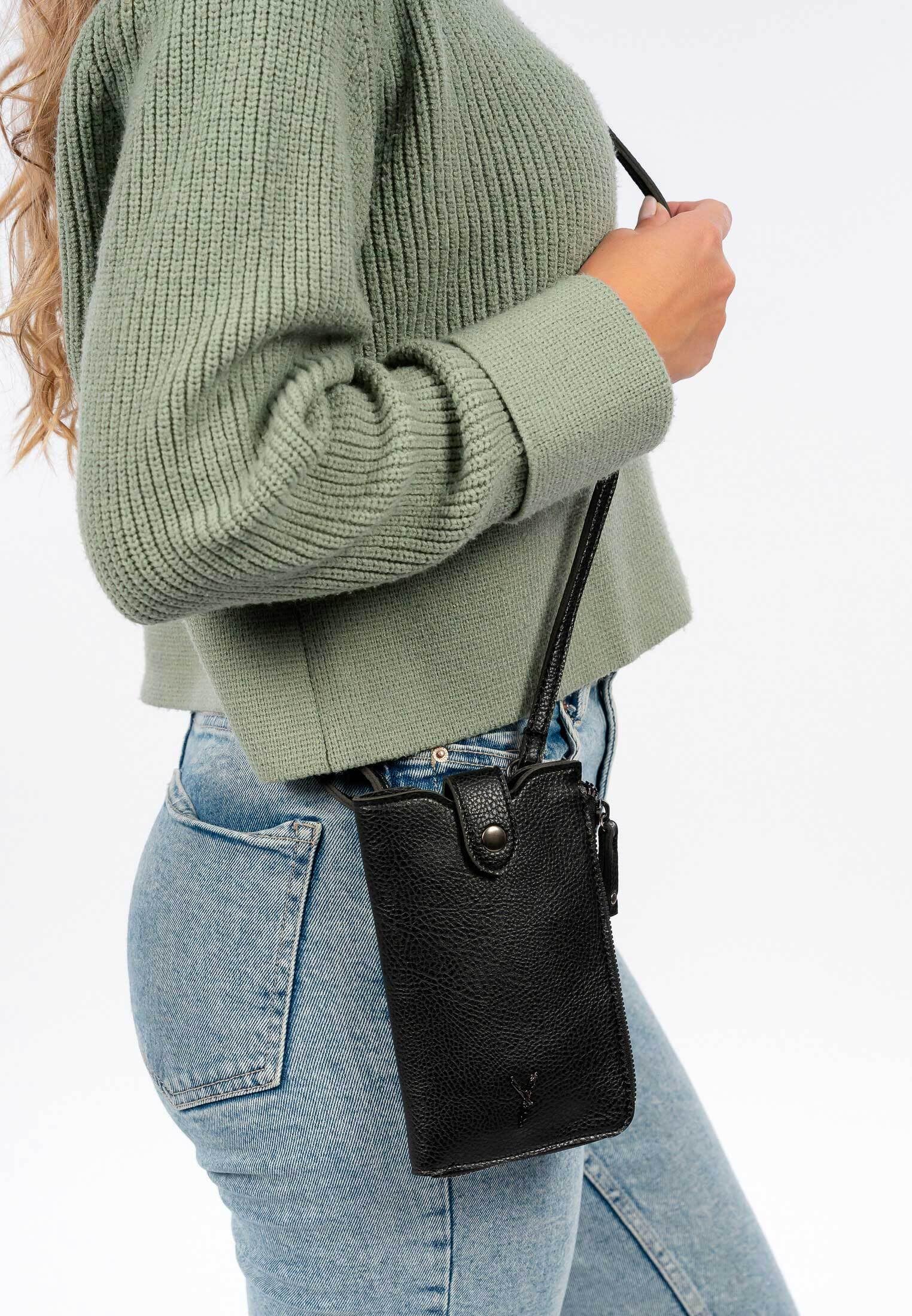 SURI FREY Gitty Smartphonebag Handytasche Schwarz gepolstert