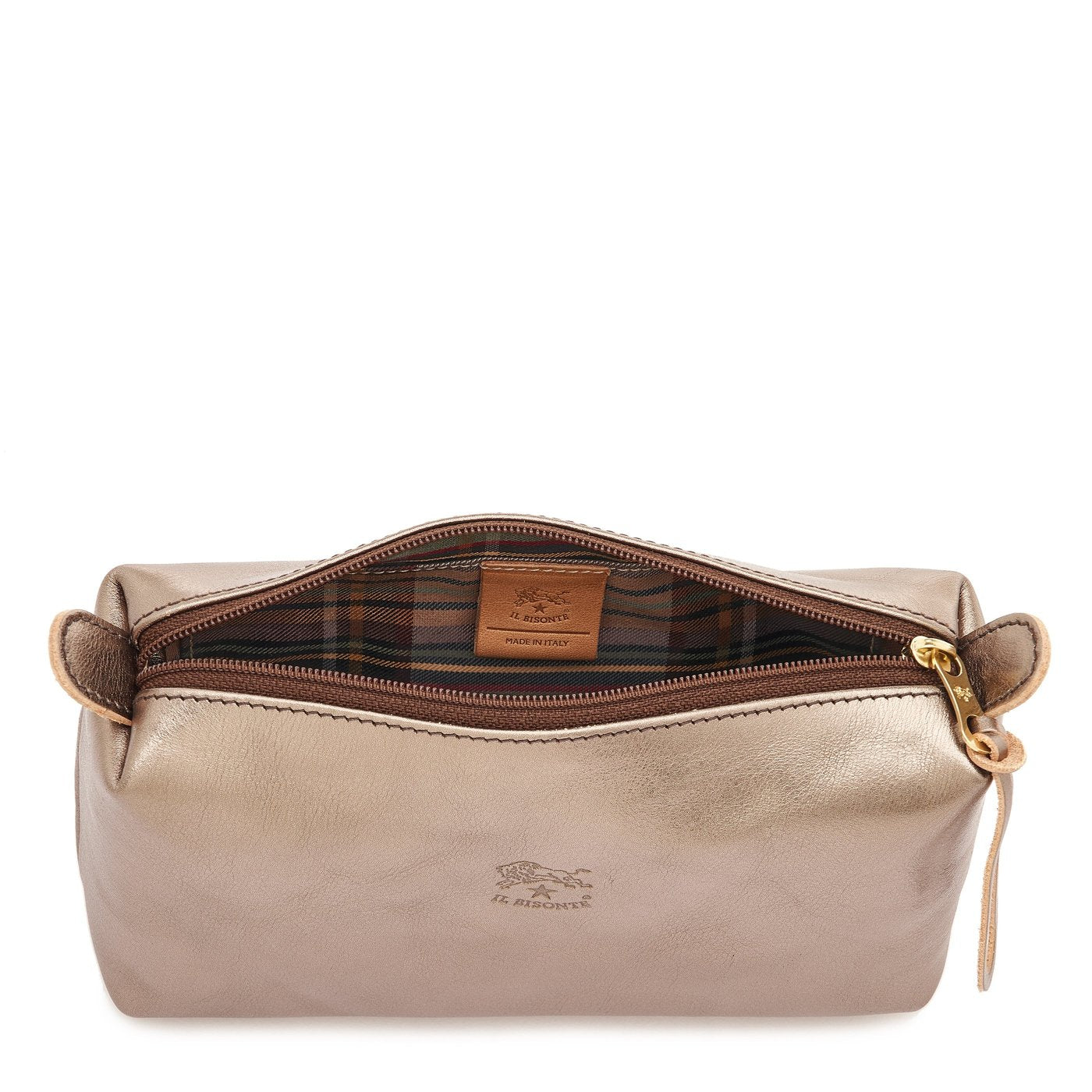 Il Bisonte Beauty-Case Vollleder bronze metallic
