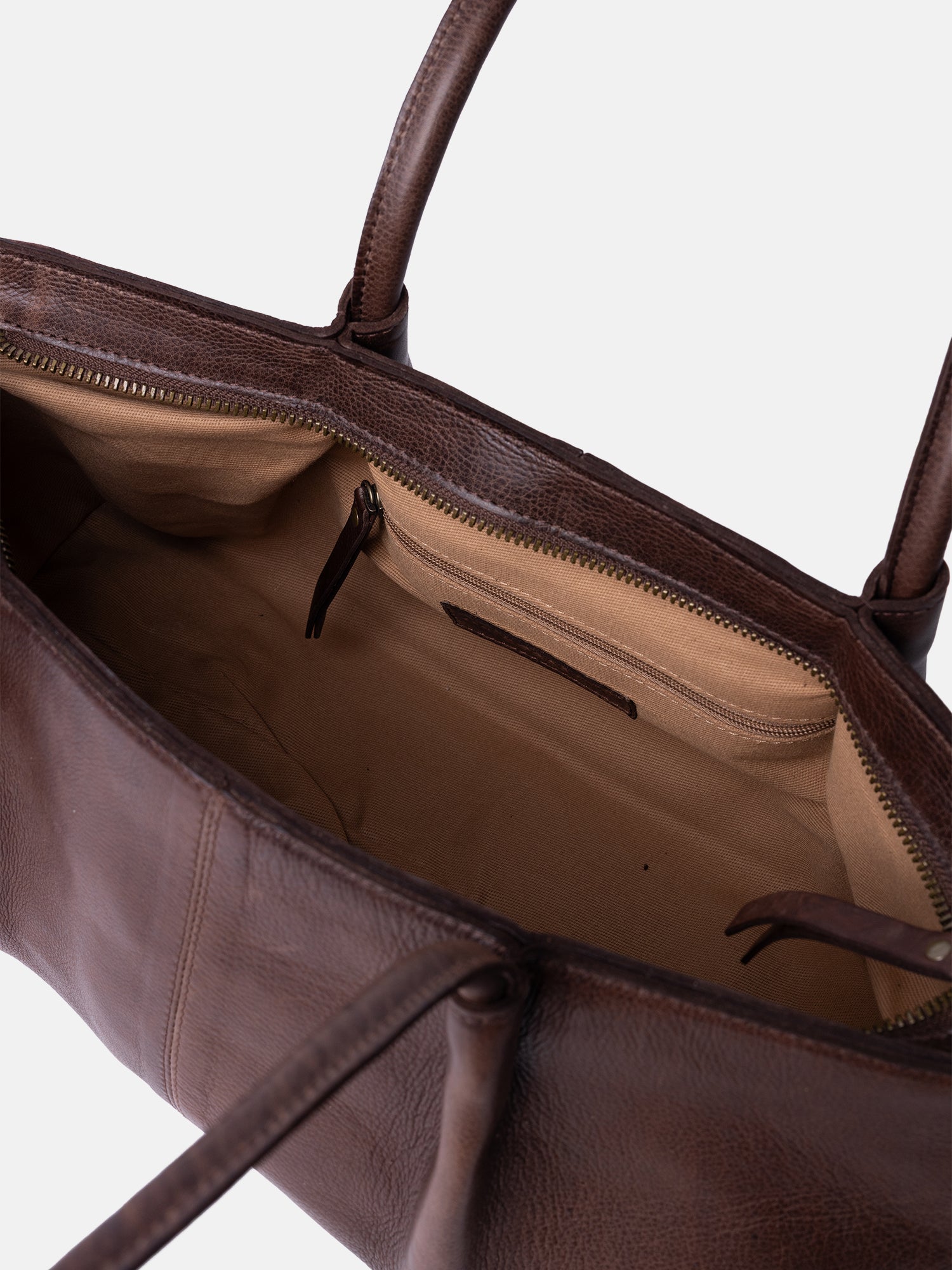 RE:DESIGNED Sille Handtasche Woodsmoke Vollleder