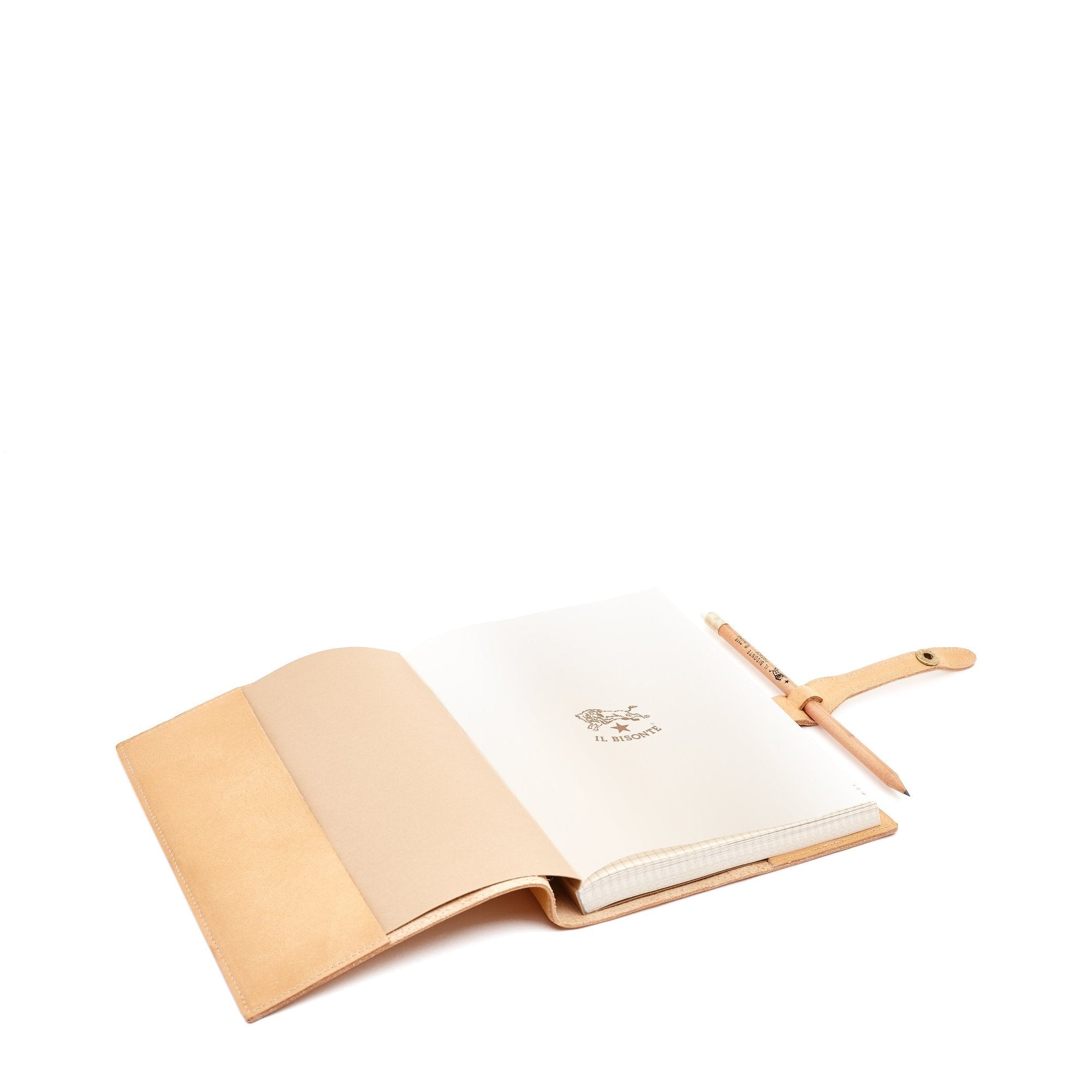 Il Bisonte Notizbuch Leder natur
