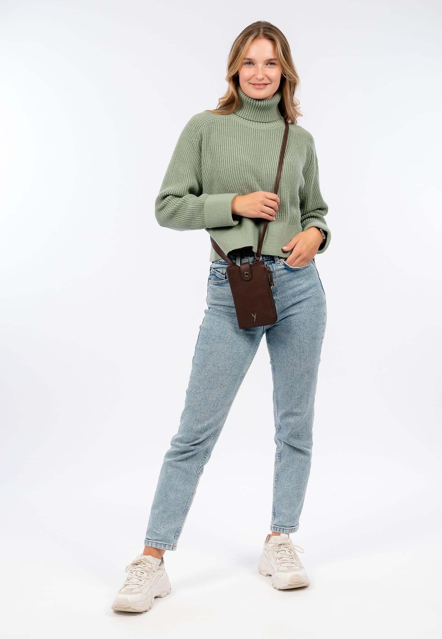 SURI FREY Gitty Smartphonebag Handytasche Brown Polyester