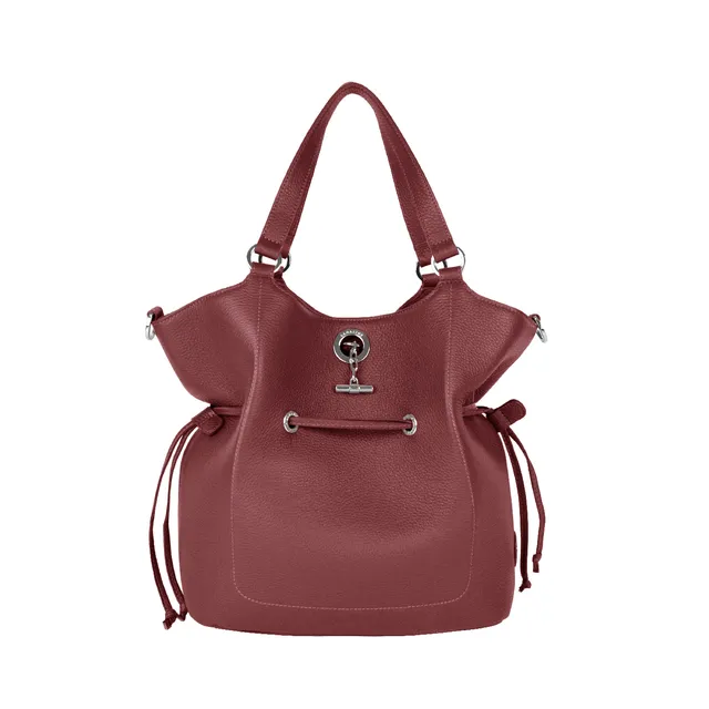 Lamarthe Paris Umhängetasche M Bordeaux Leder