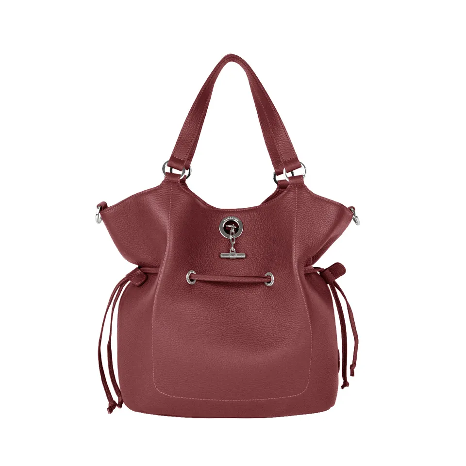 Lamarthe Paris Umhängetasche M Bordeaux Leder