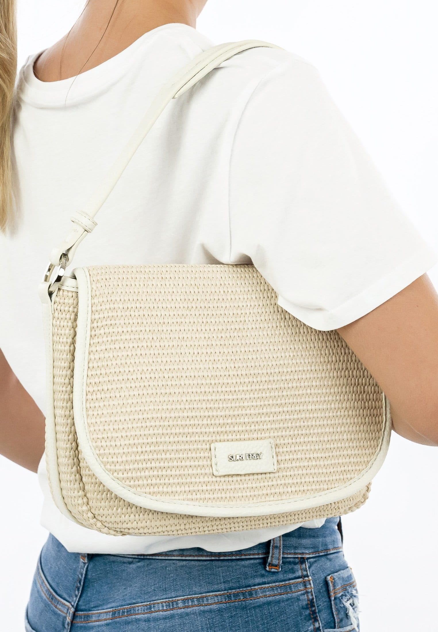 SURI FREY SFY Cady Schultertasche Ceramics Beige Magnetverschluss