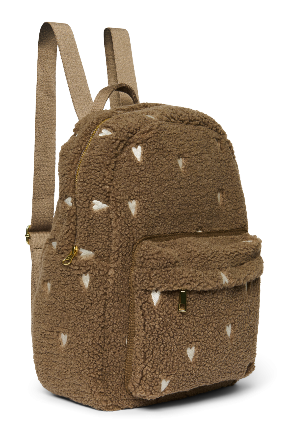 Studio Noos Teddy Midi Rucksack Brown Hearts 6+ Jahre